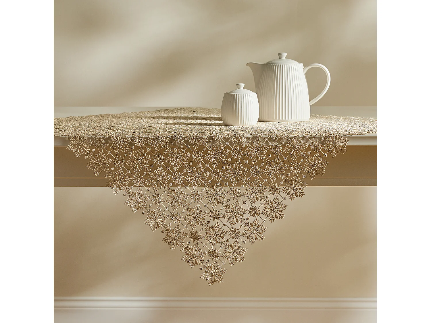 SERVIETTE DE TABLE EN DENTELLE Santar 80x80