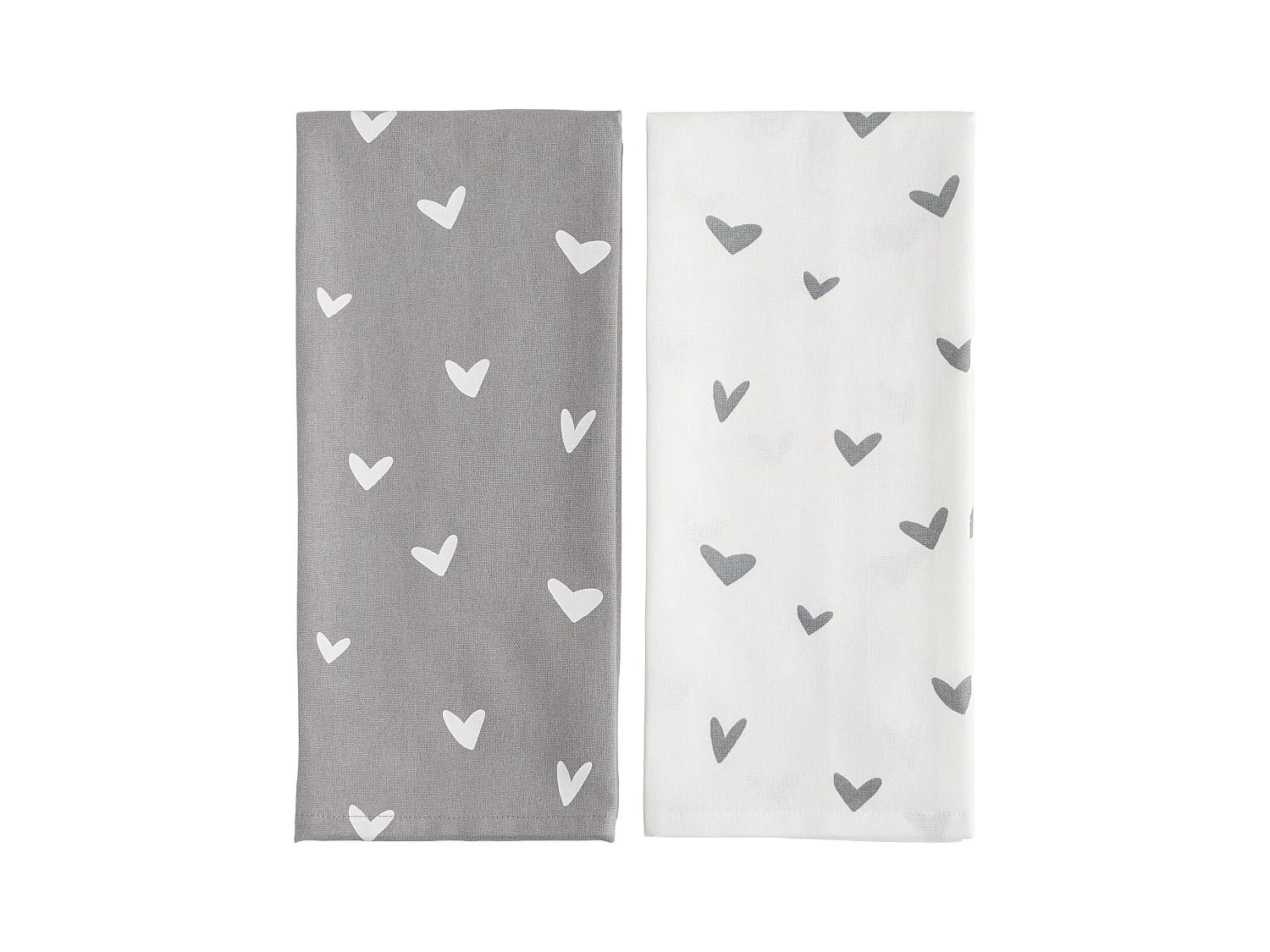 Ensemble De Torchons Mallorio Gris Moyen 45x65