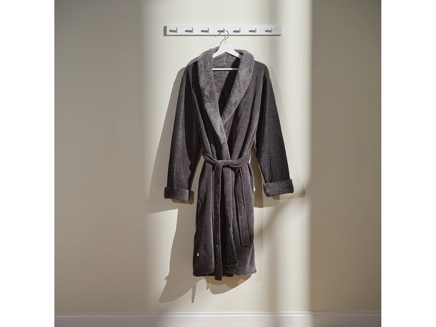 Bademantel Agnella Dunkelgrau 65 x 115