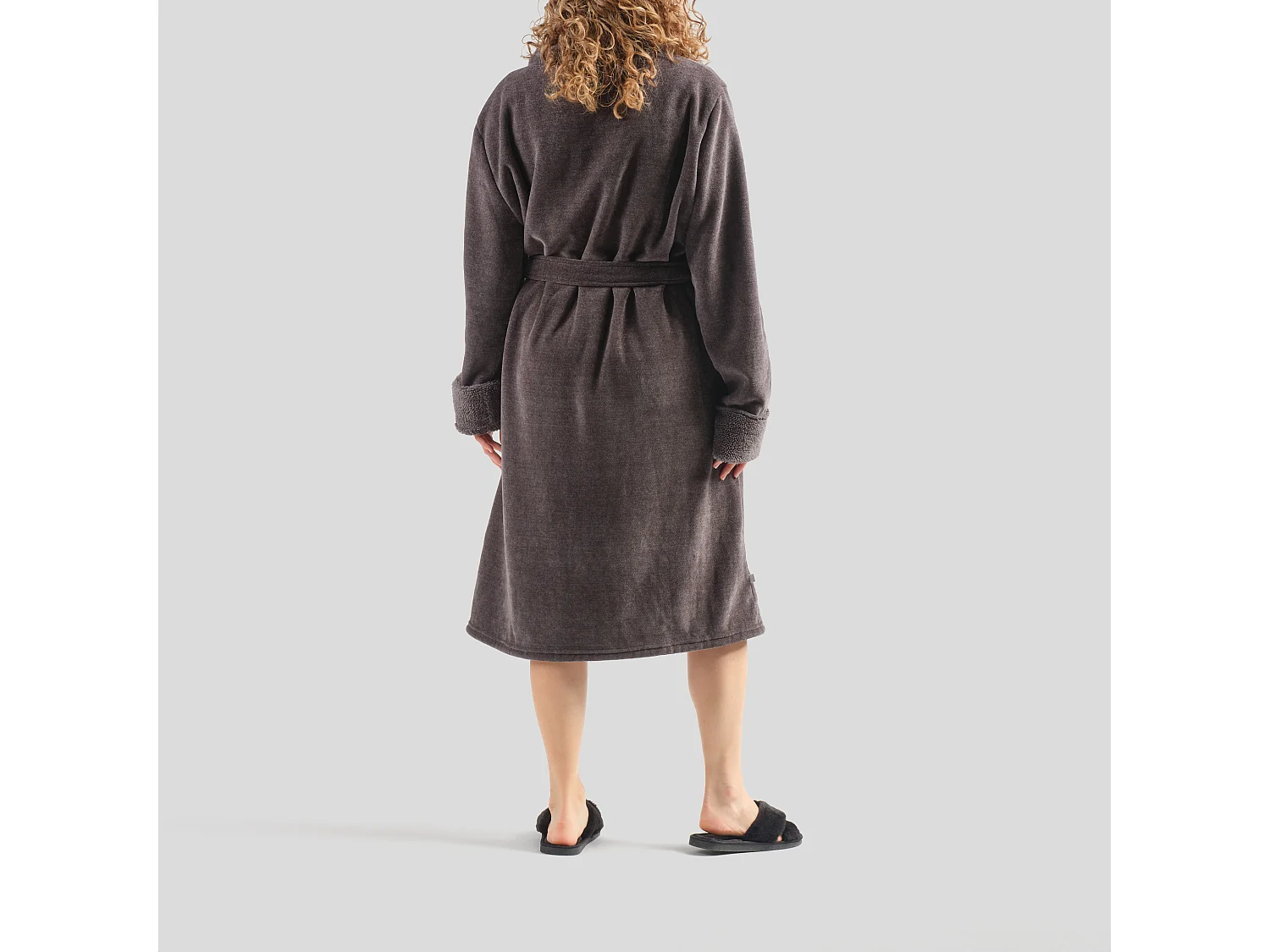 Bademantel Agnella Dunkelgrau 65 x 115