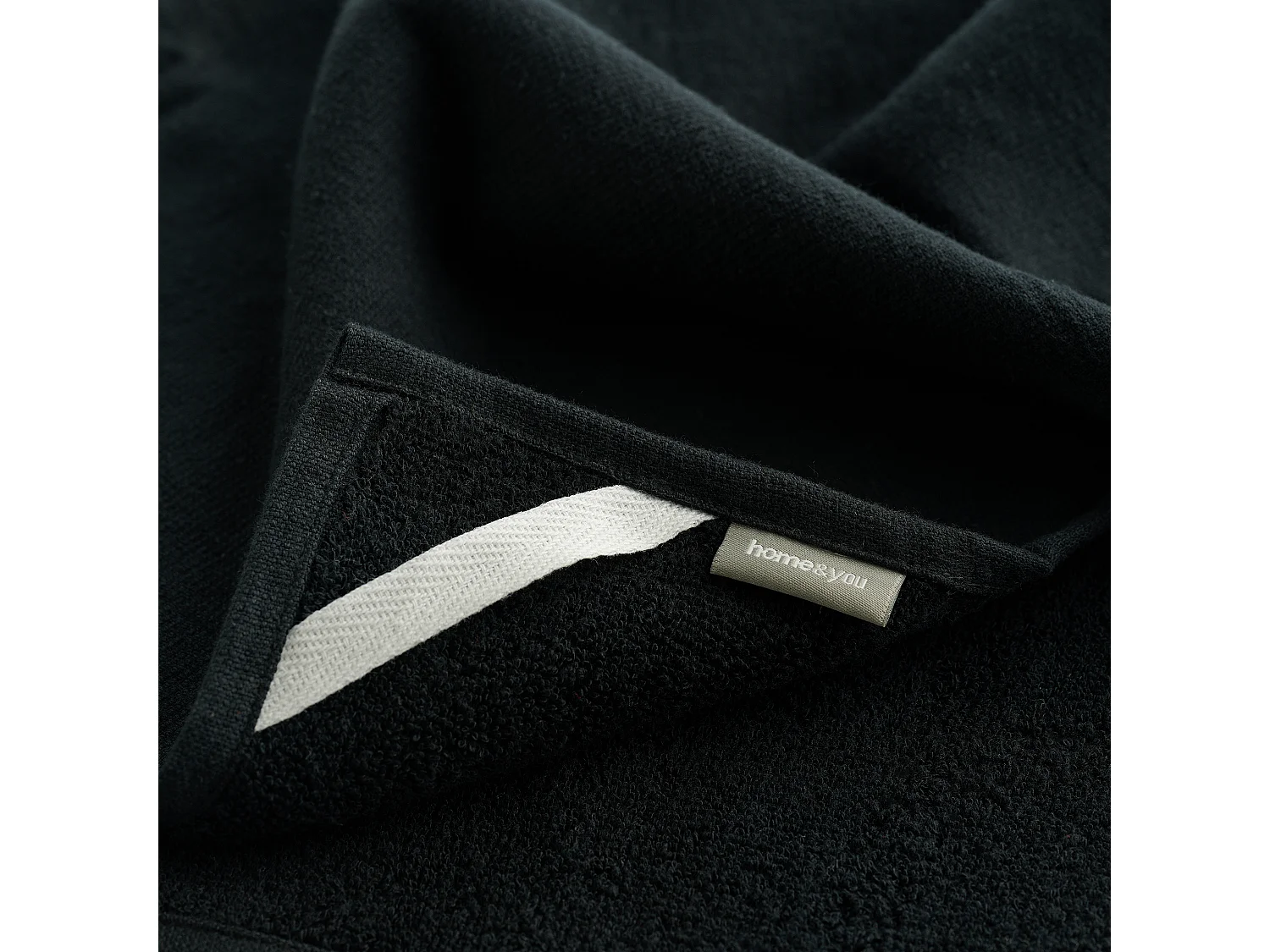 Torchon de cuisine Mallorio Noir Coton 37 x 50