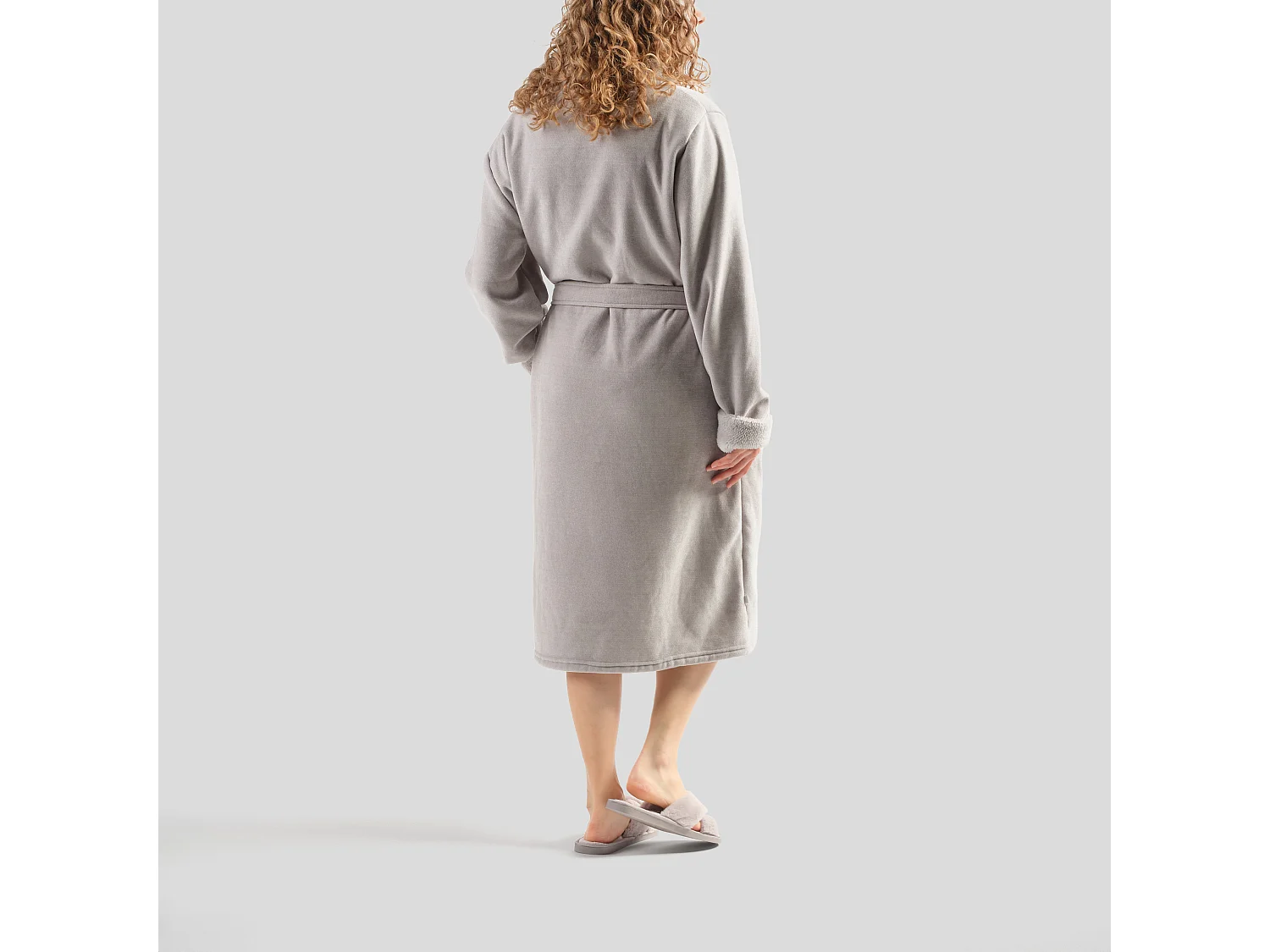 Peignoir Agnella gris clair 65 x 115