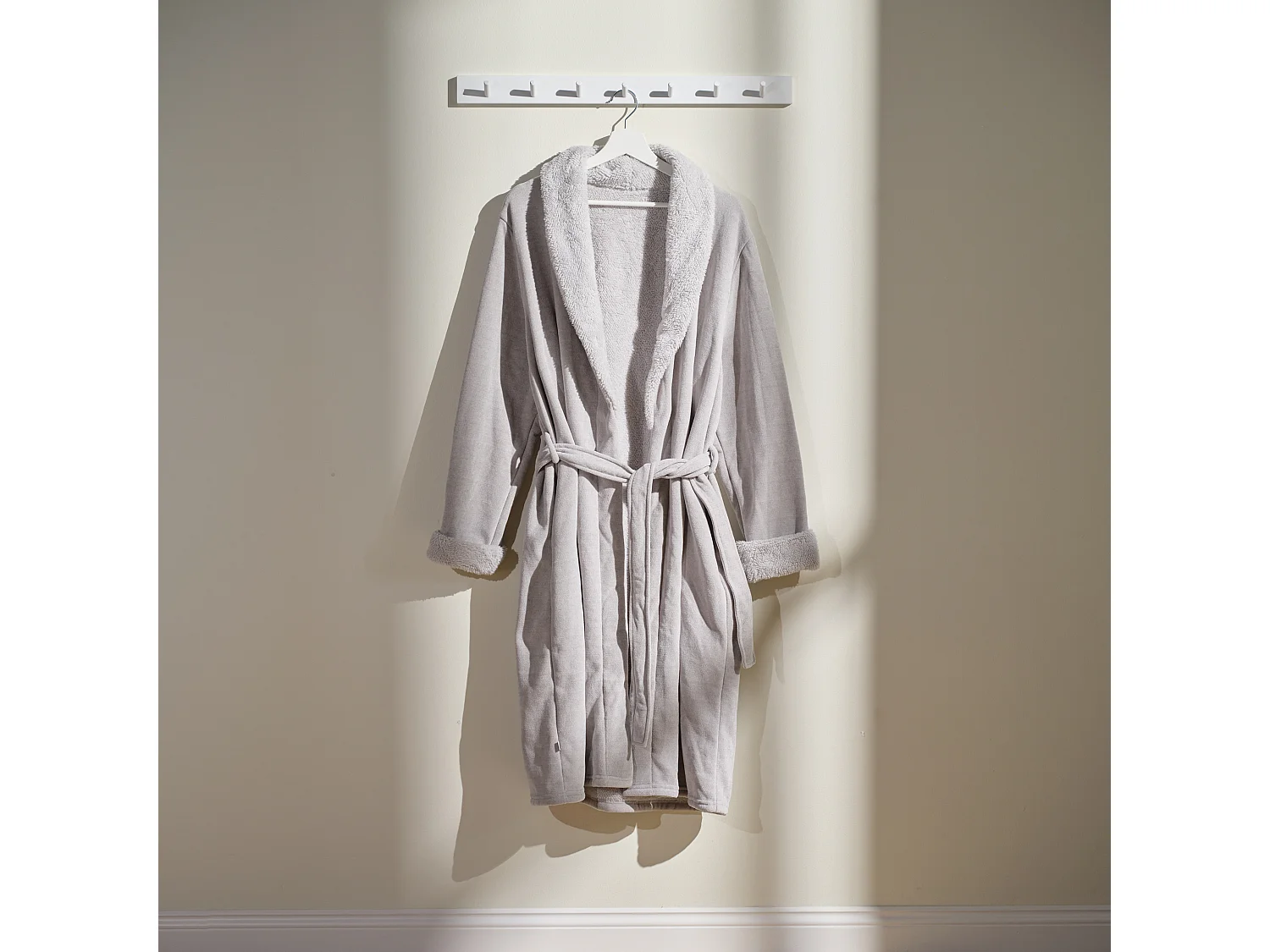 Bademantel Agnella Hellgrau 65x115