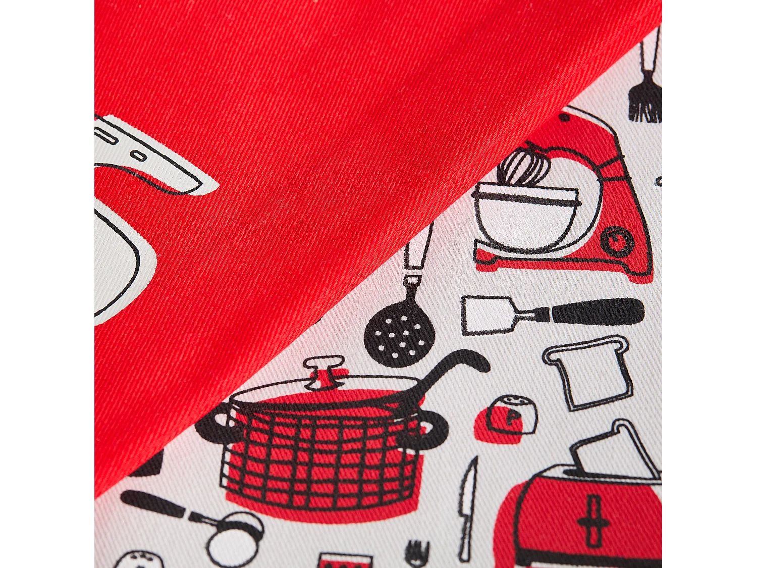 Ensemble De Torchons Utensillo Rouge Moyen 45x65