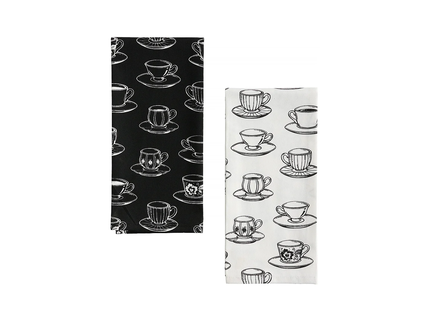 Küchenhandtuch-Set Silva Mittelschwarz 45x65cm