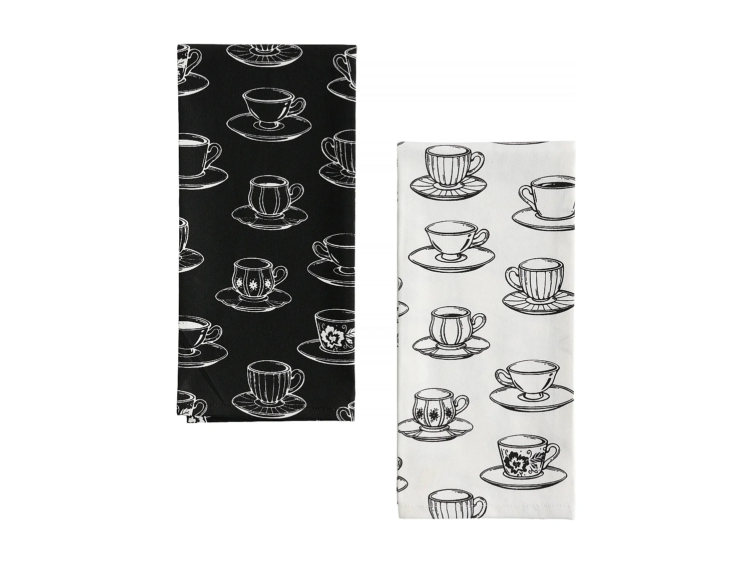 Küchenhandtuch-Set Silva Mittelschwarz 45x65cm