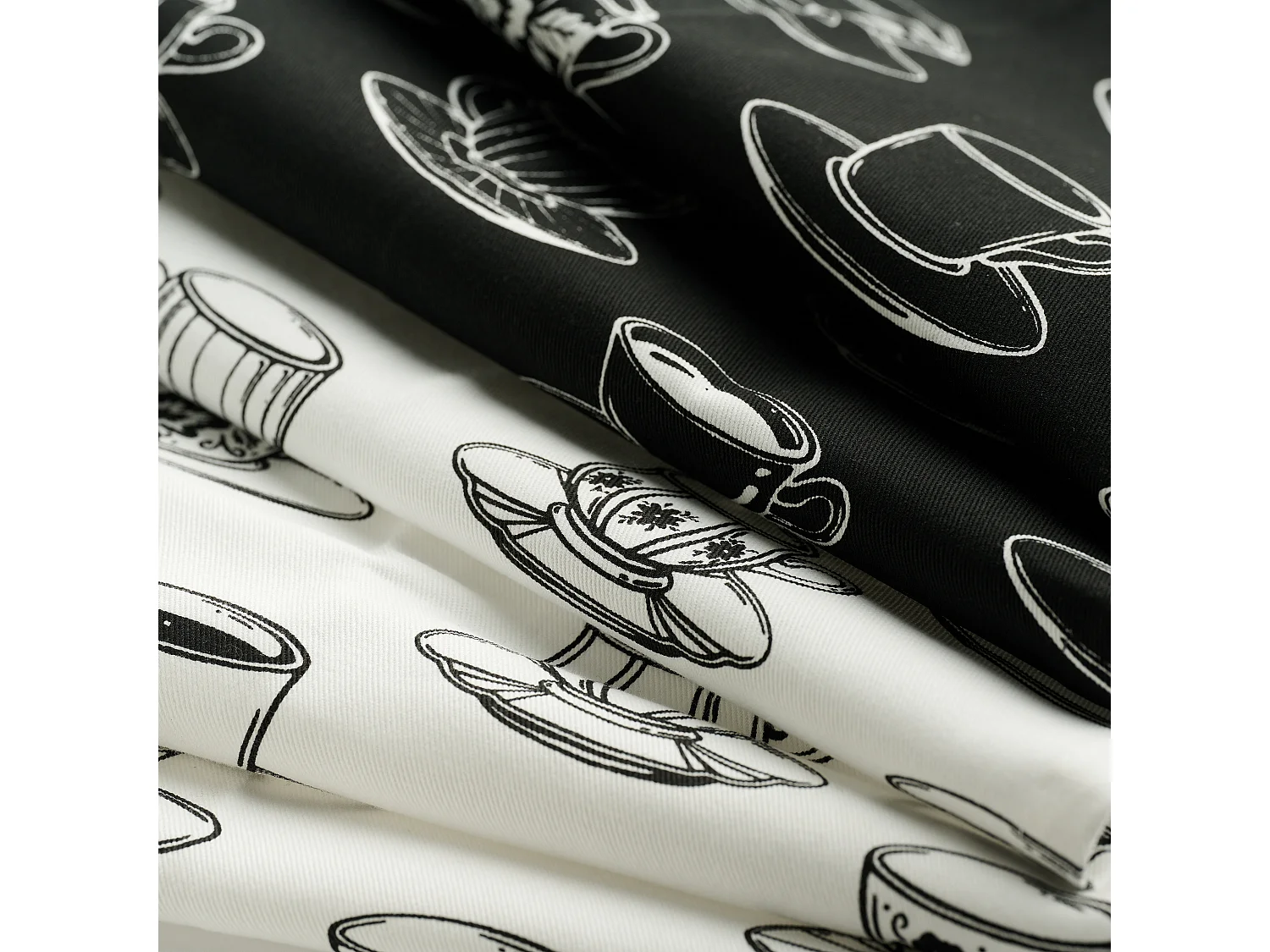 Küchenhandtuch-Set Silva Mittelschwarz 45x65cm