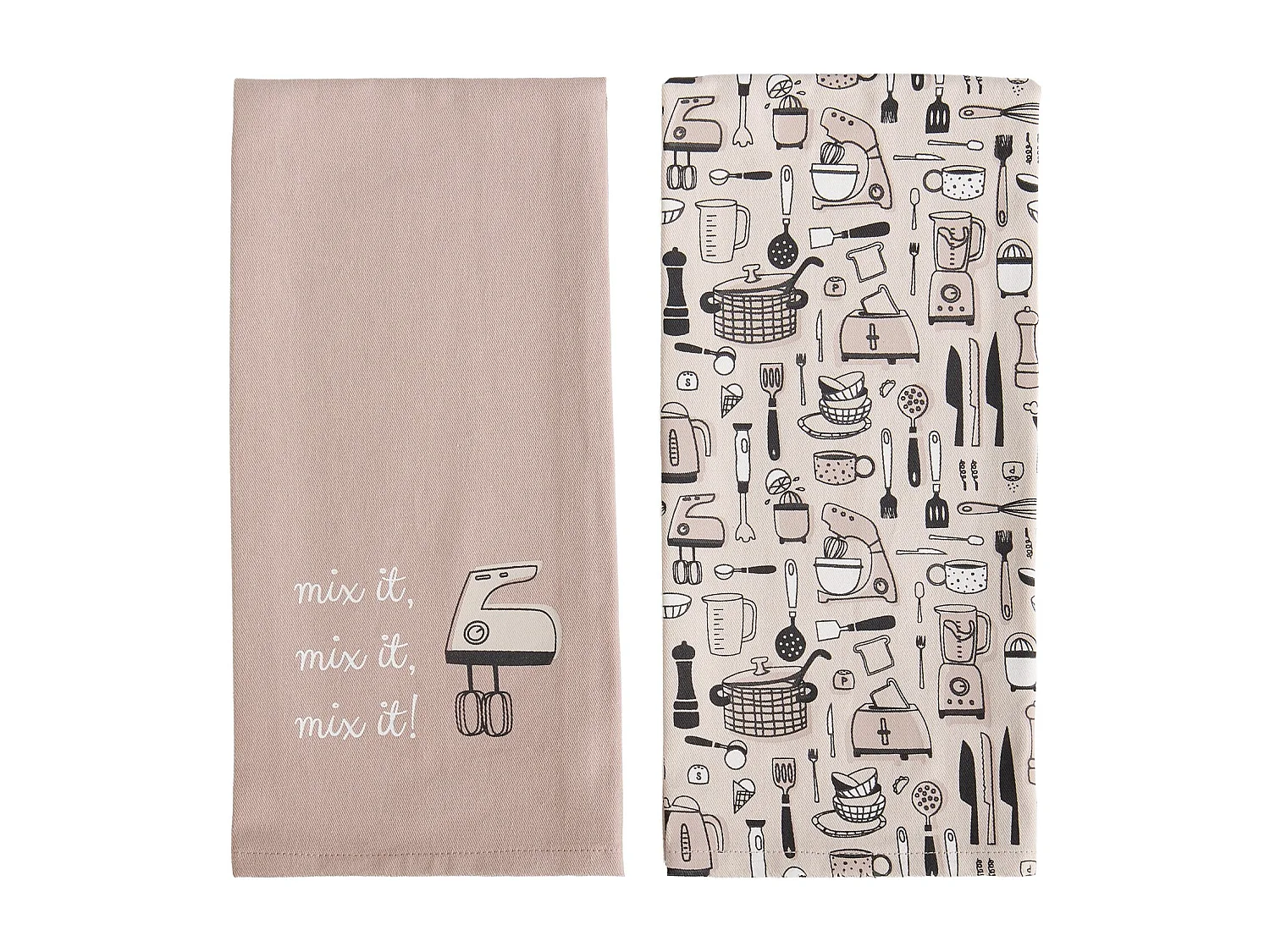 Küchenhandtuch-Set Utensillo mittleres Beige 45 x 65