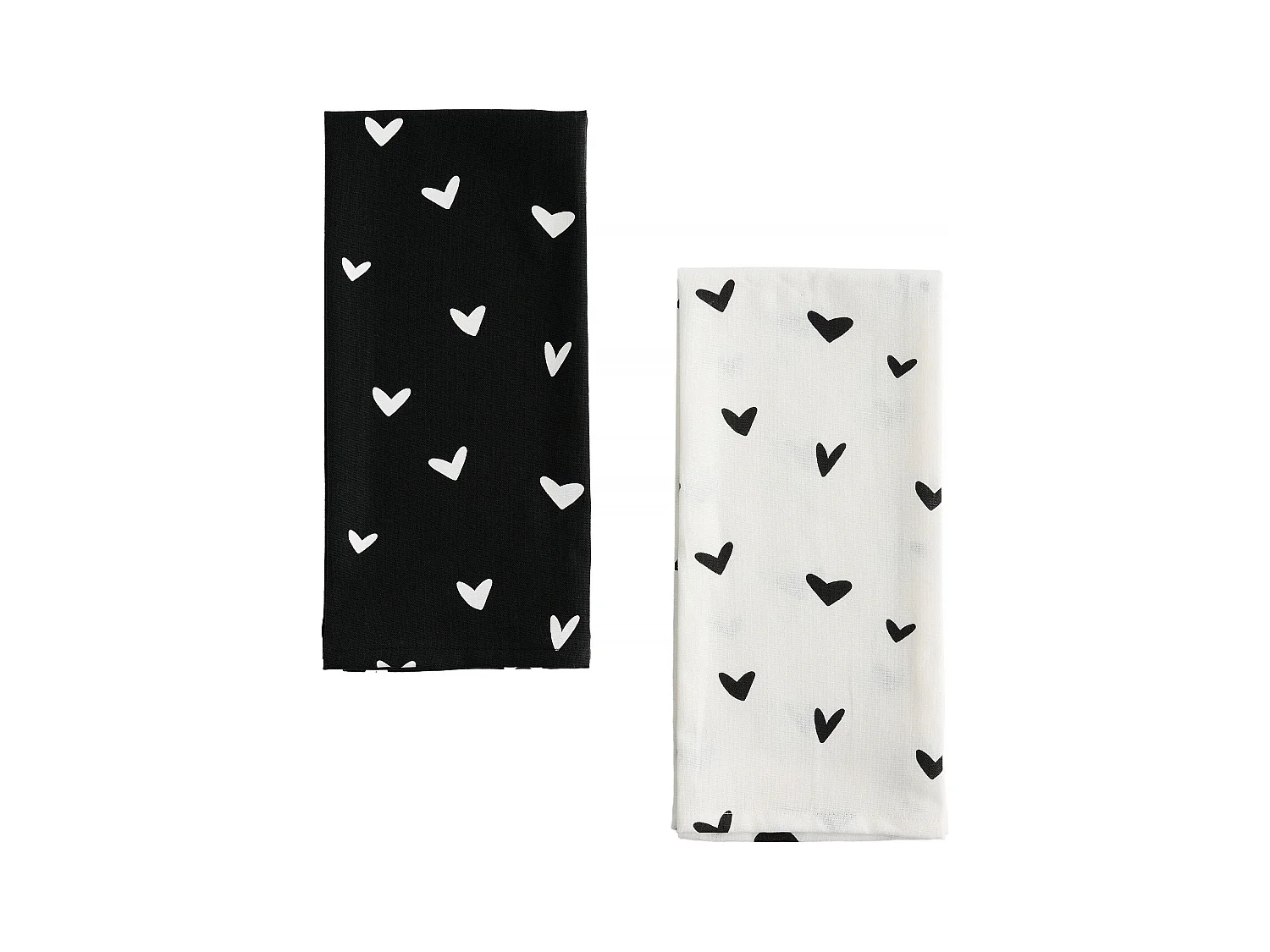 Ensemble De Torchons Mallorio Noir Moyen 45 x 65