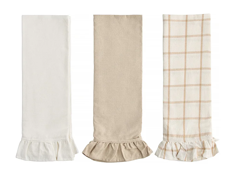 Küchenhandtuch-Set Falbines mittleres Beige 40x85