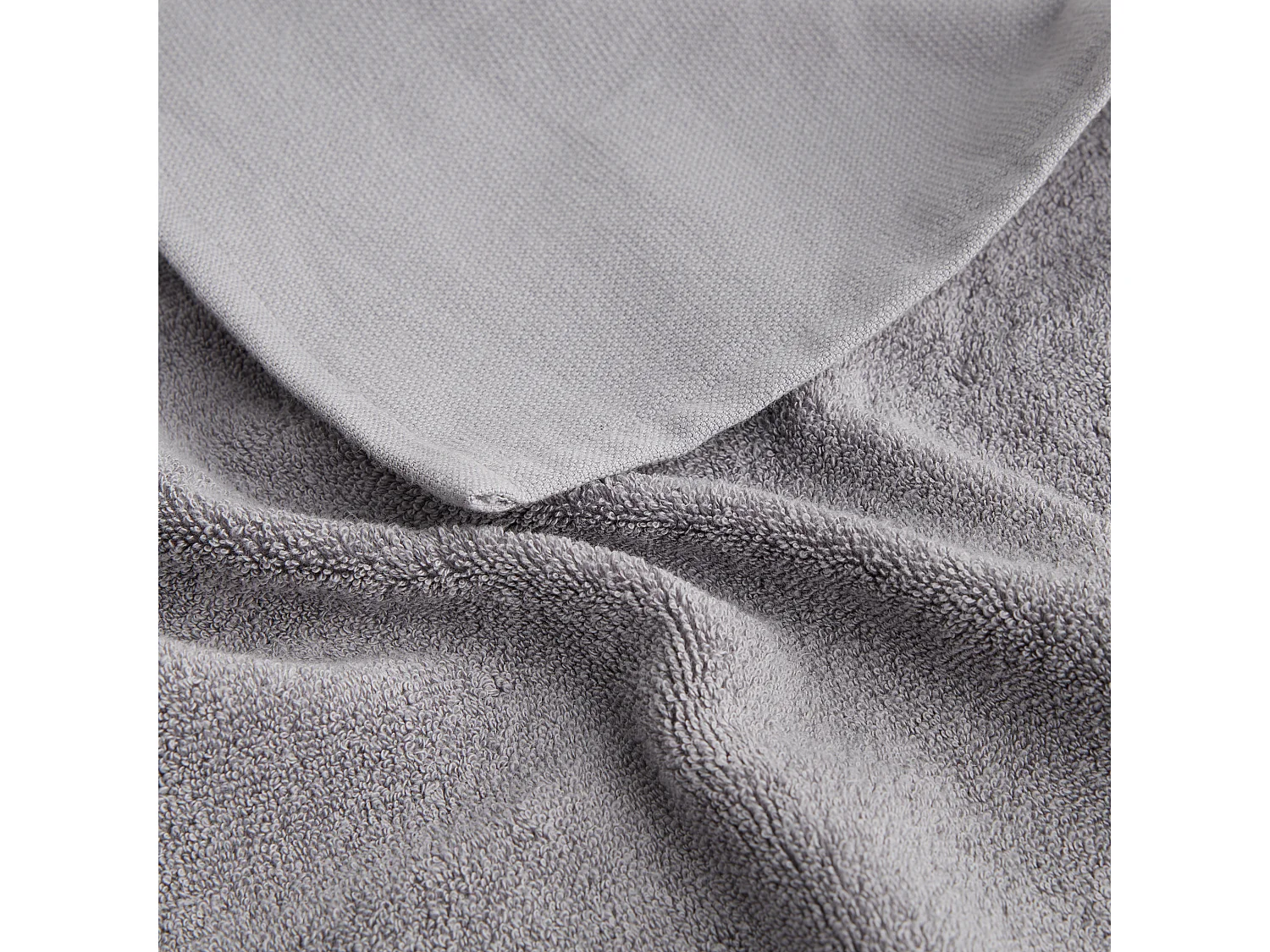 Torchon de cuisine Mallorio, gris moyen, coton, 37x50 cm