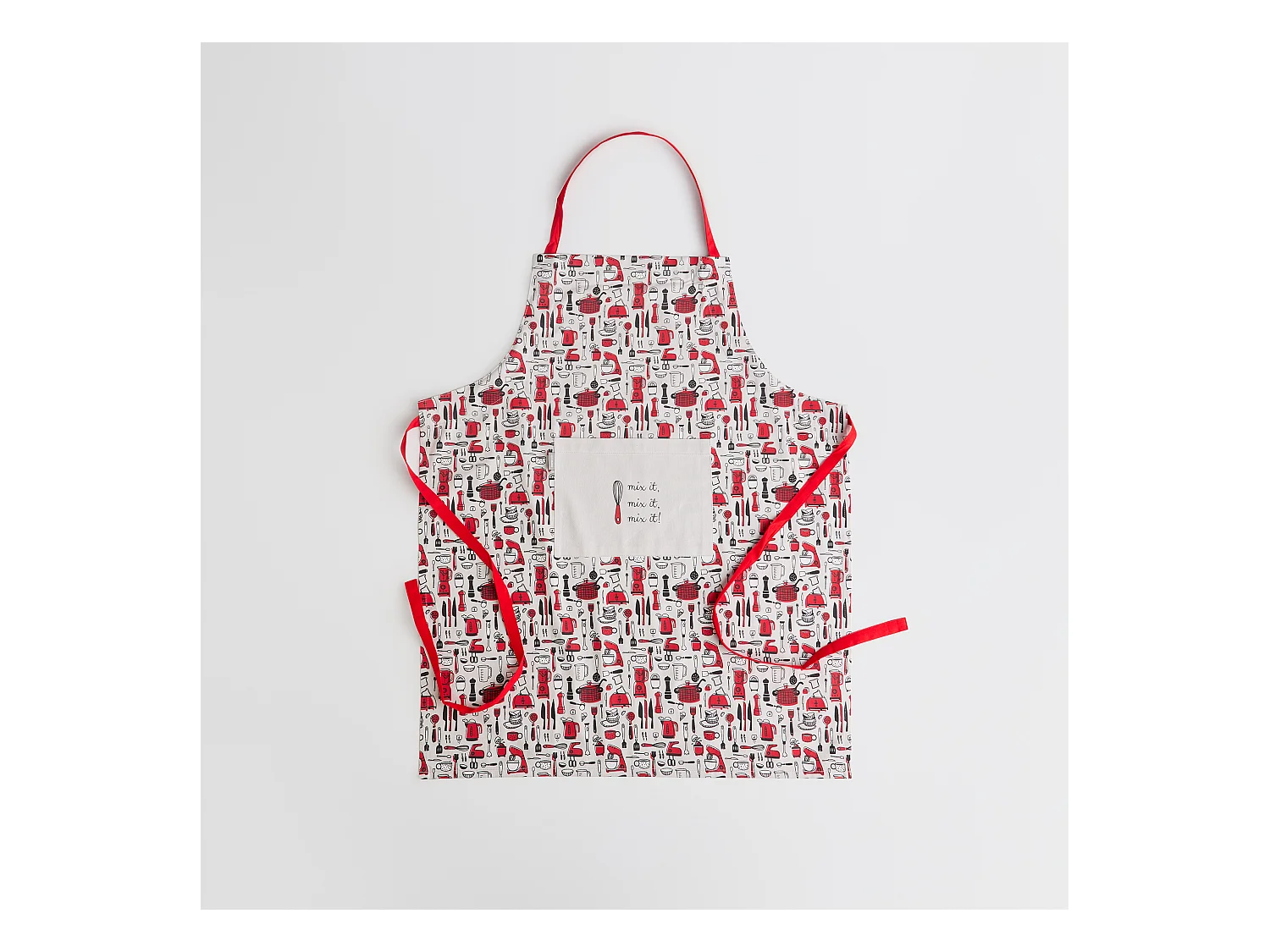 Tablier Utensillo Rouge Moyen 70 x 85