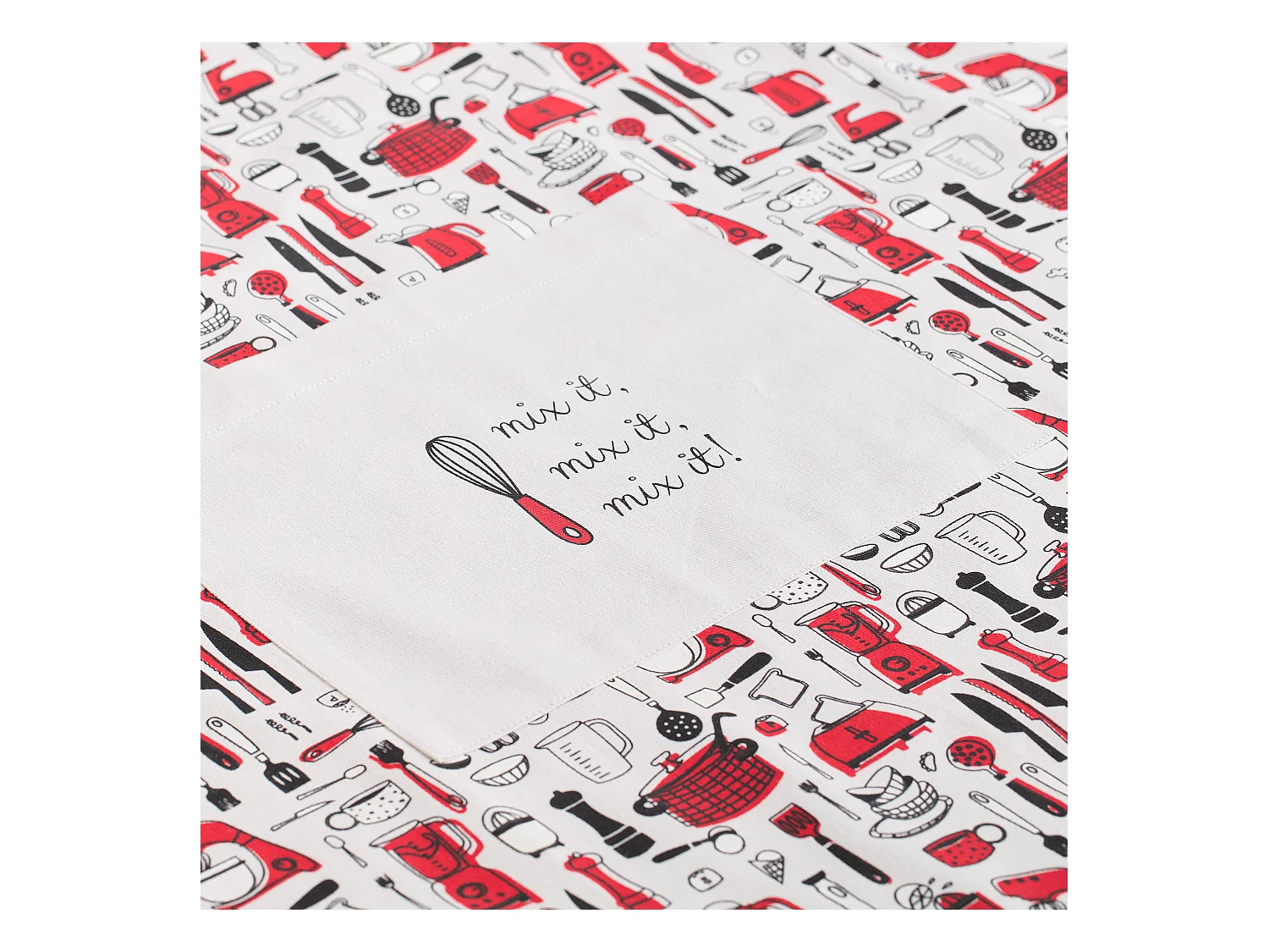 Tablier Utensillo Rouge Moyen 70 x 85