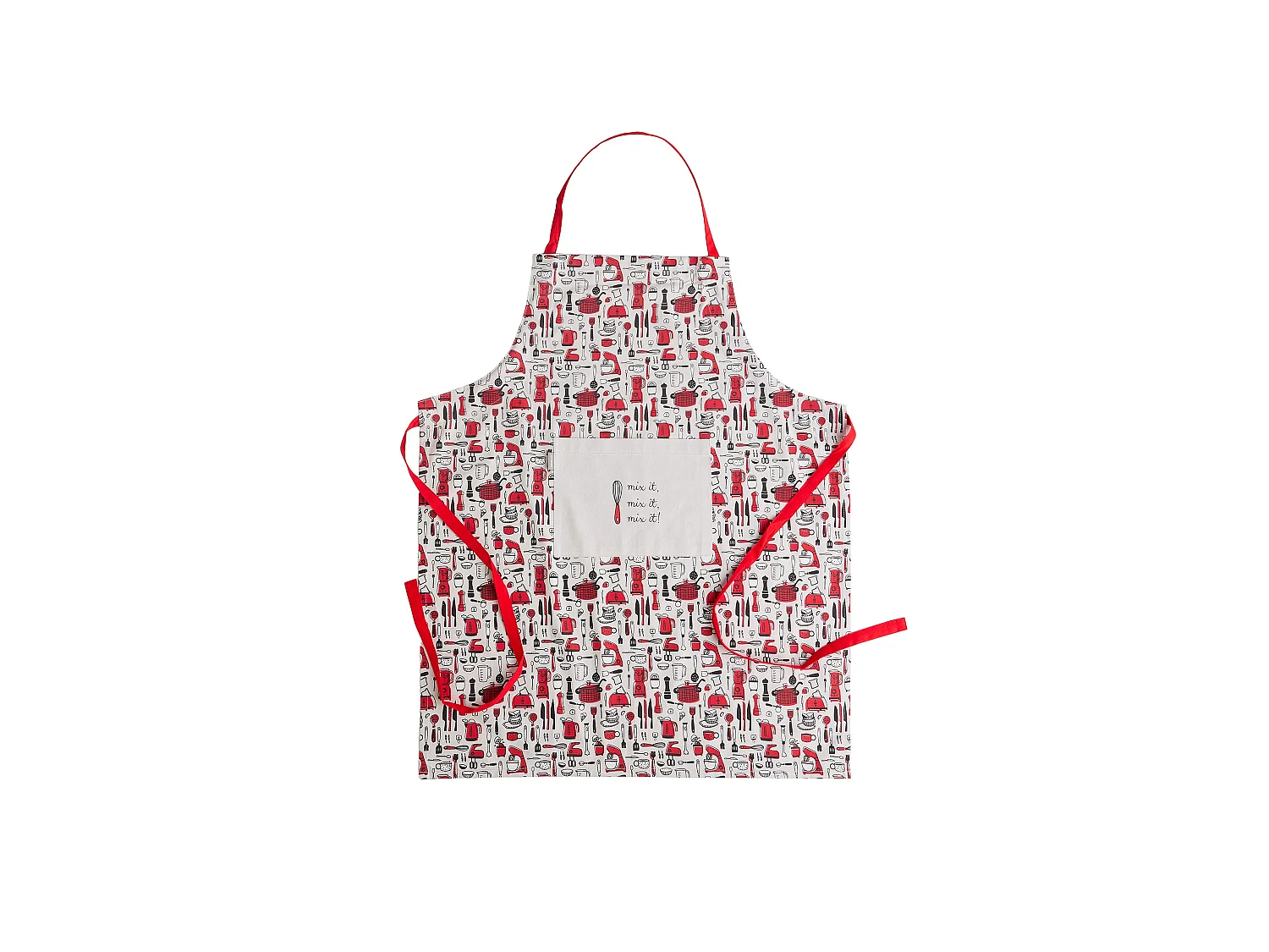 Tablier Utensillo Rouge Moyen 70 x 85