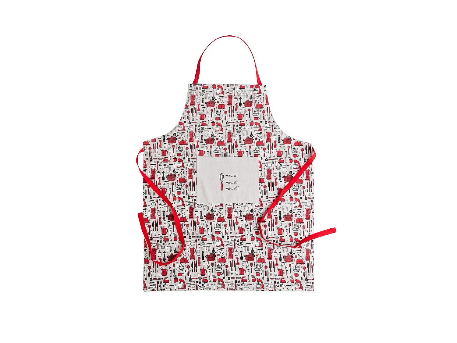 Tablier Utensillo Rouge Moyen 70 x 85