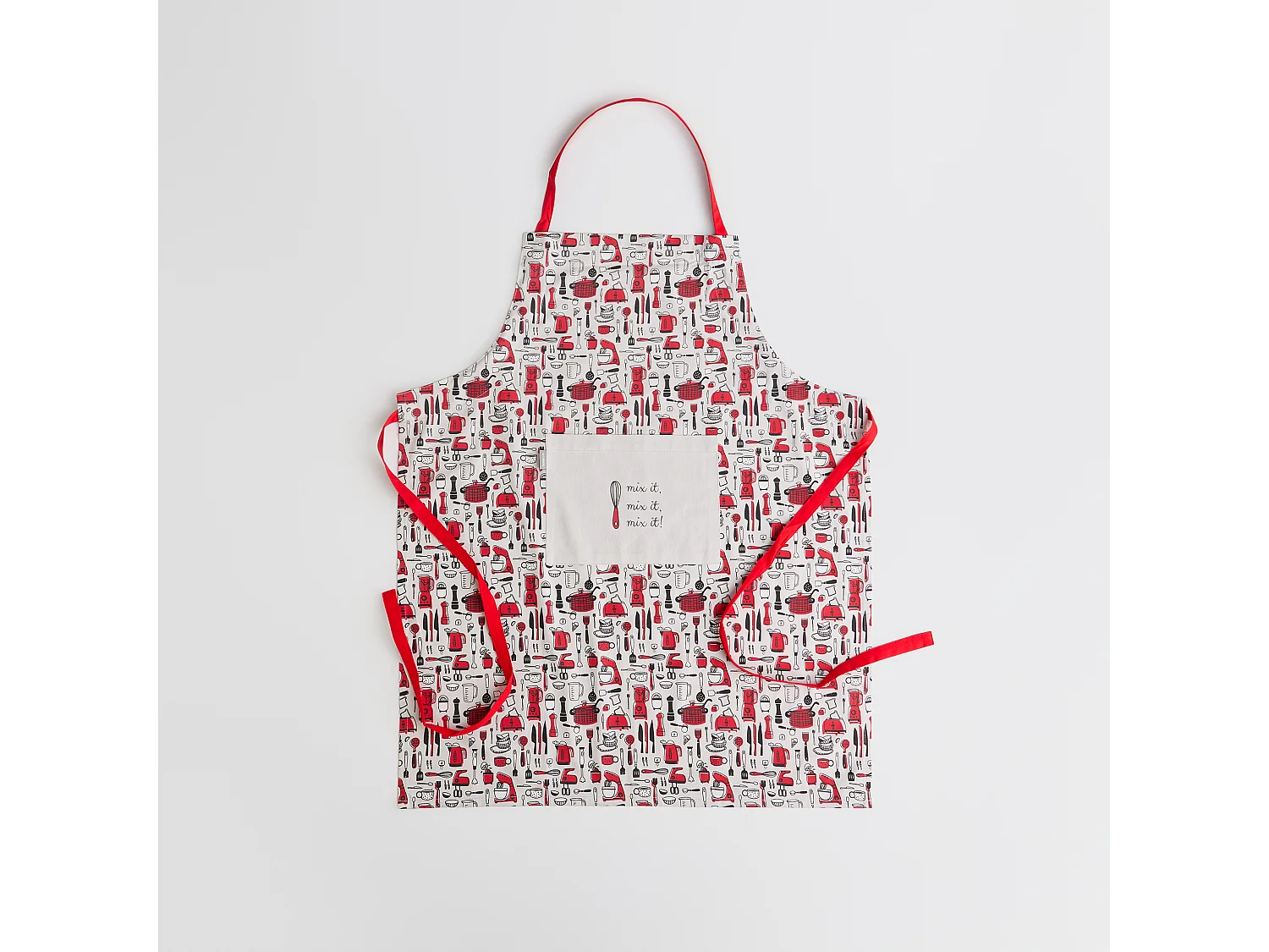 Tablier Utensillo Rouge Moyen 70 x 85