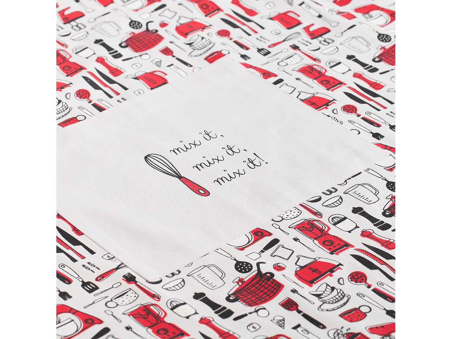 Tablier Utensillo Rouge Moyen 70 x 85