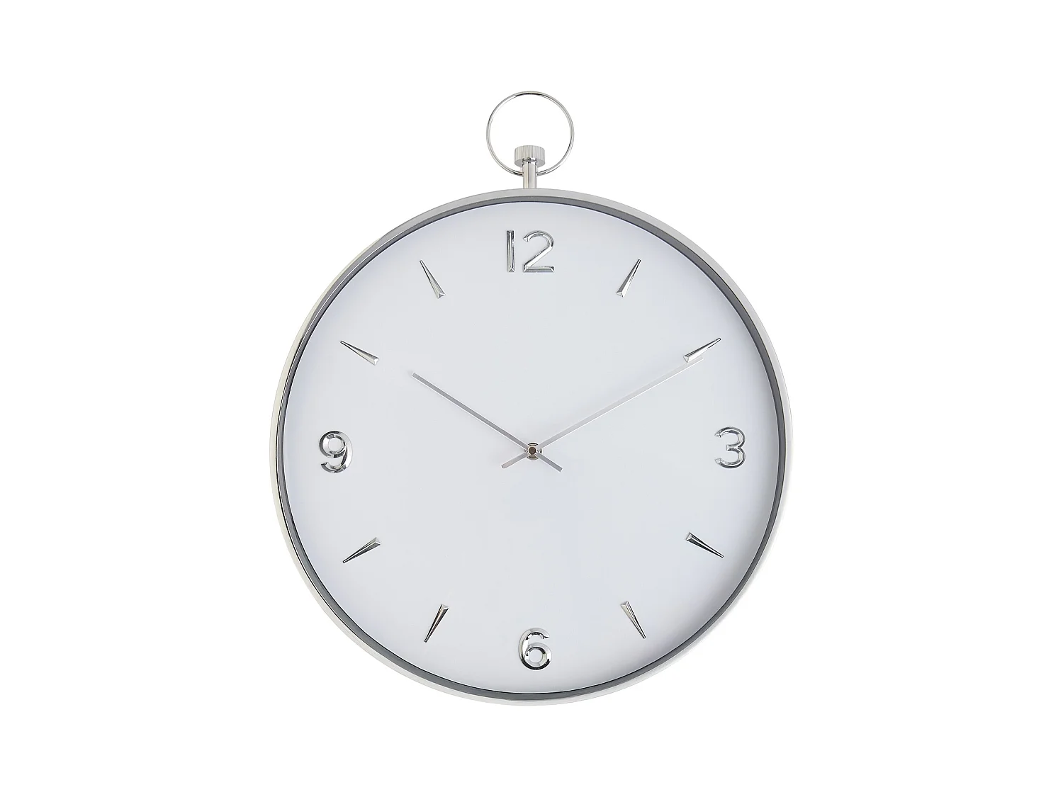 Wanduhr Tumis Mittelsilber 6 x 40
