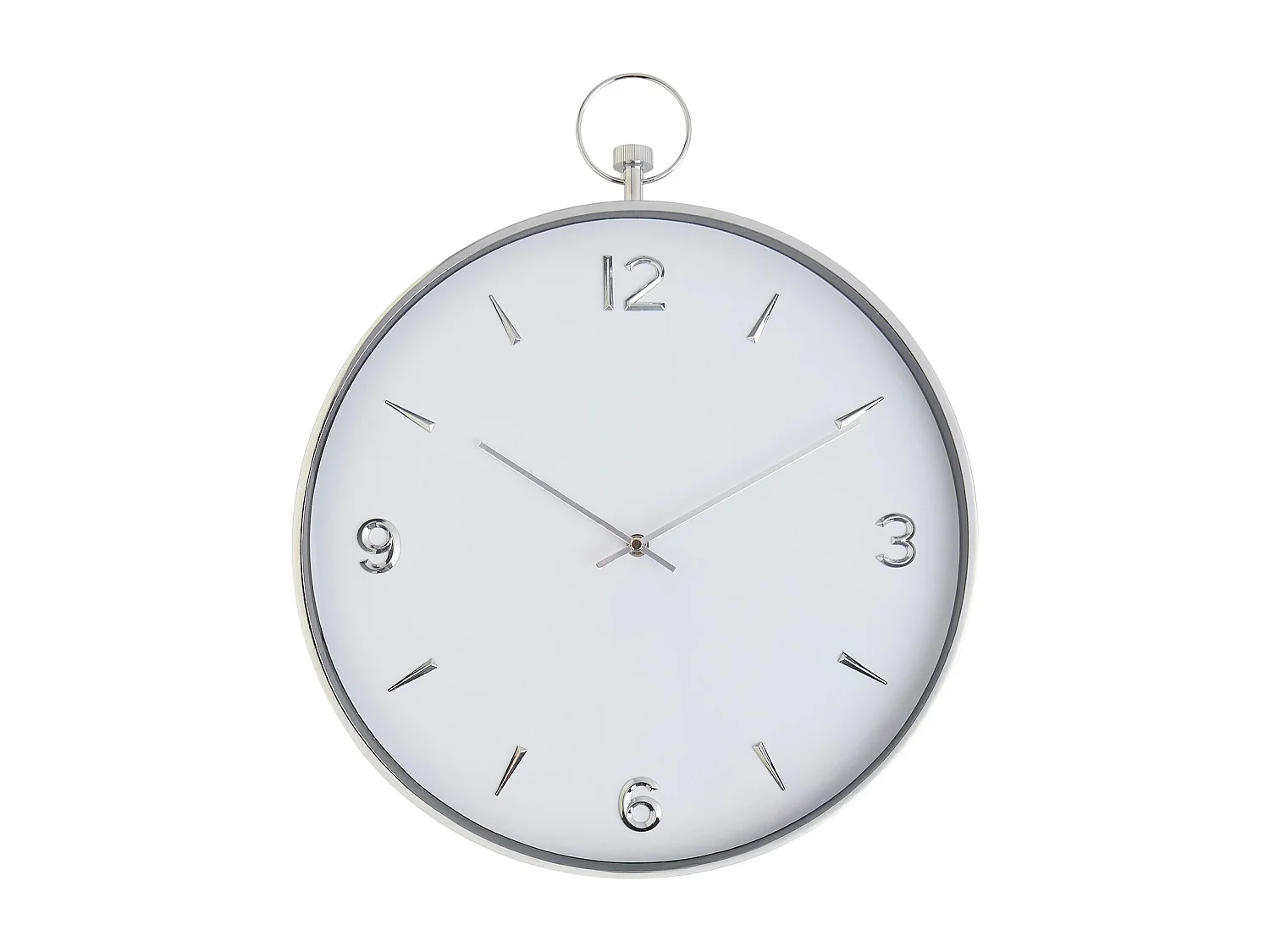 Wanduhr Tumis Mittelsilber 6 x 40