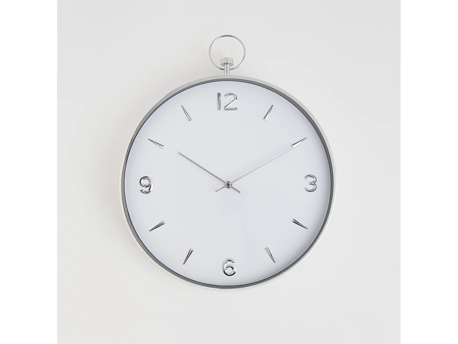 Wanduhr Tumis Mittelsilber 6 x 40