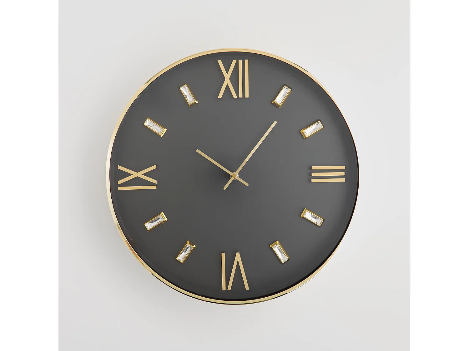 Wanduhr Lunex mittelschwarz 40 cm