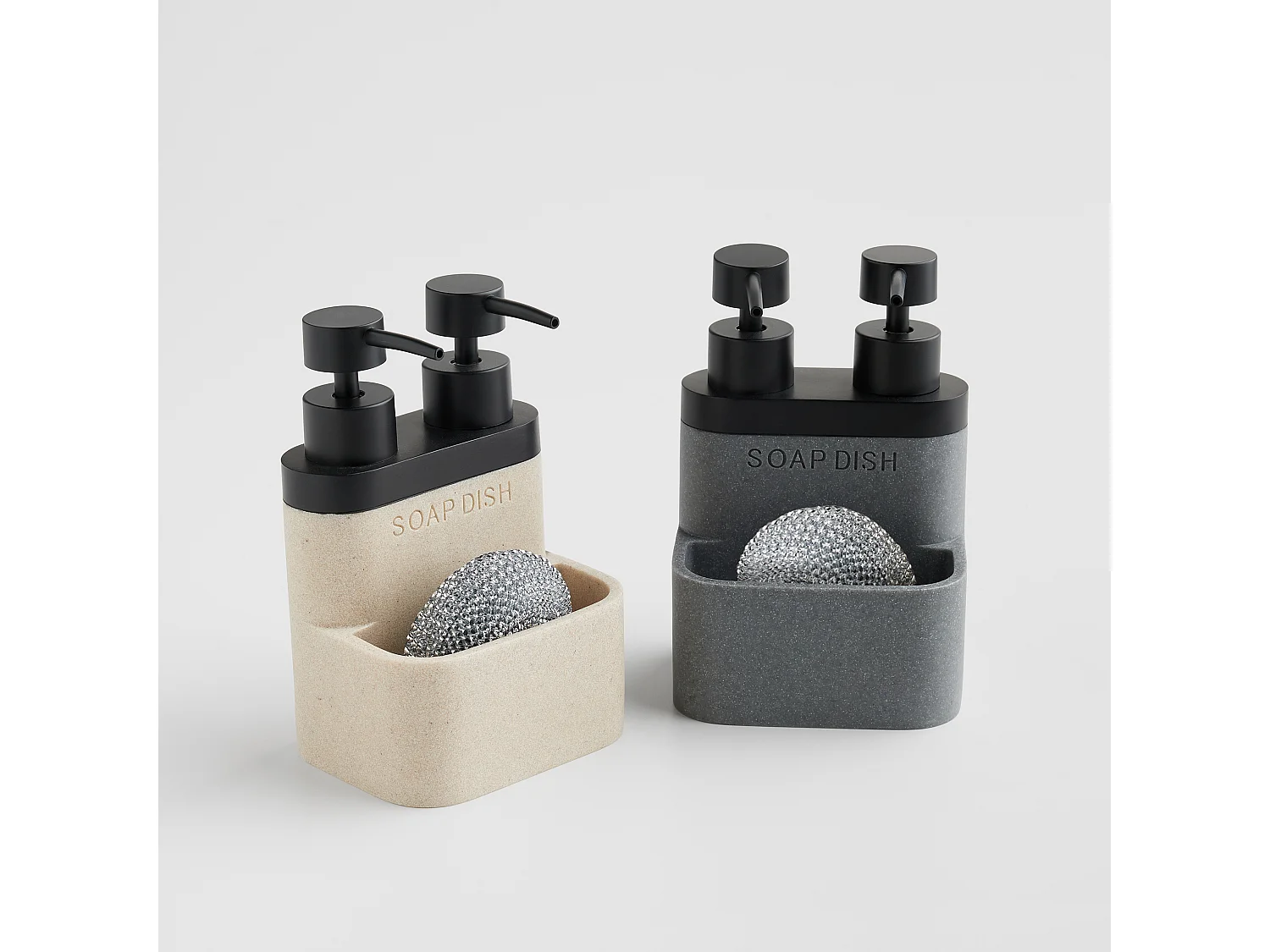 Distributeur Avec Support Pour Éponge Duadi 150ml Gris Moyen