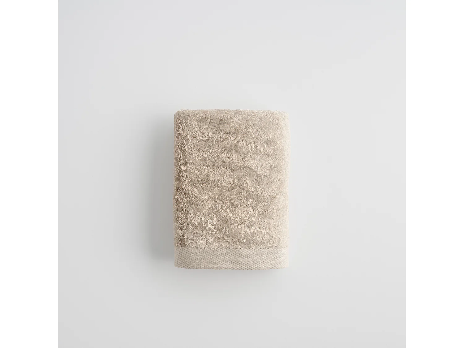 Serviette en coton égyptien Spa beige clair 50 x 90