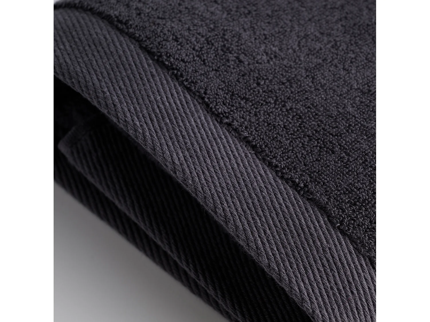 Serviette en coton égyptien Spa gris foncé 70 x 130