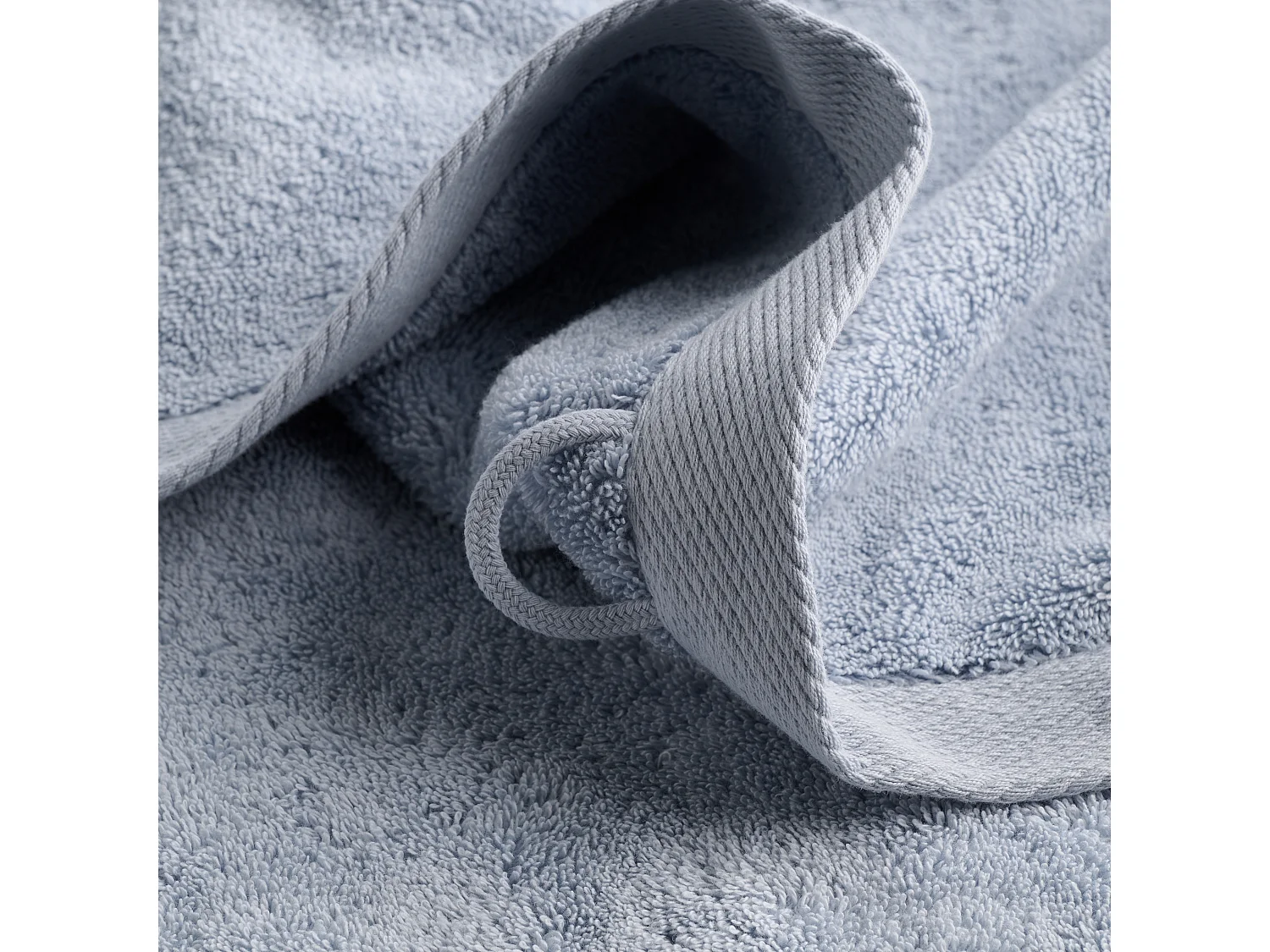 Serviette en coton égyptien Spa bleu clair 50 x 90