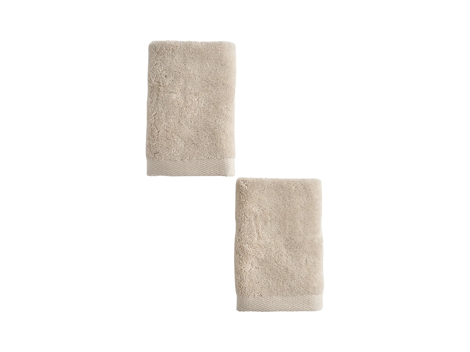 Ensemble de serviettes en coton égyptien Spa beige clair 30 x 30