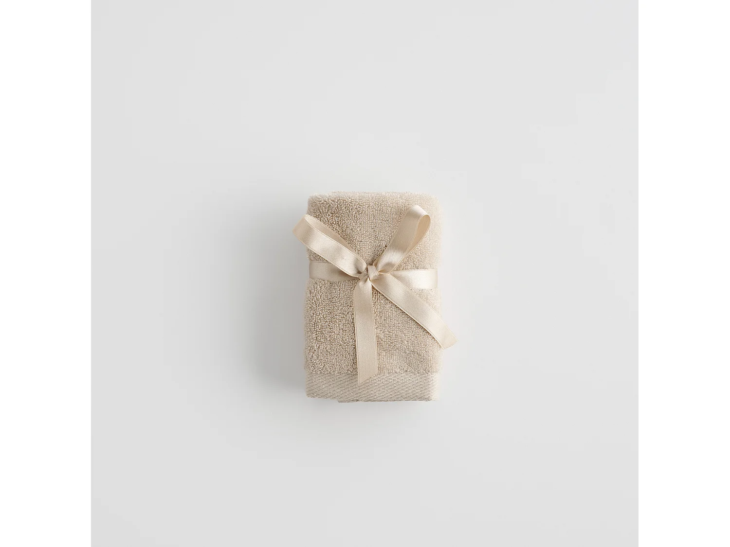 Ensemble de serviettes en coton égyptien Spa beige clair 30 x 30