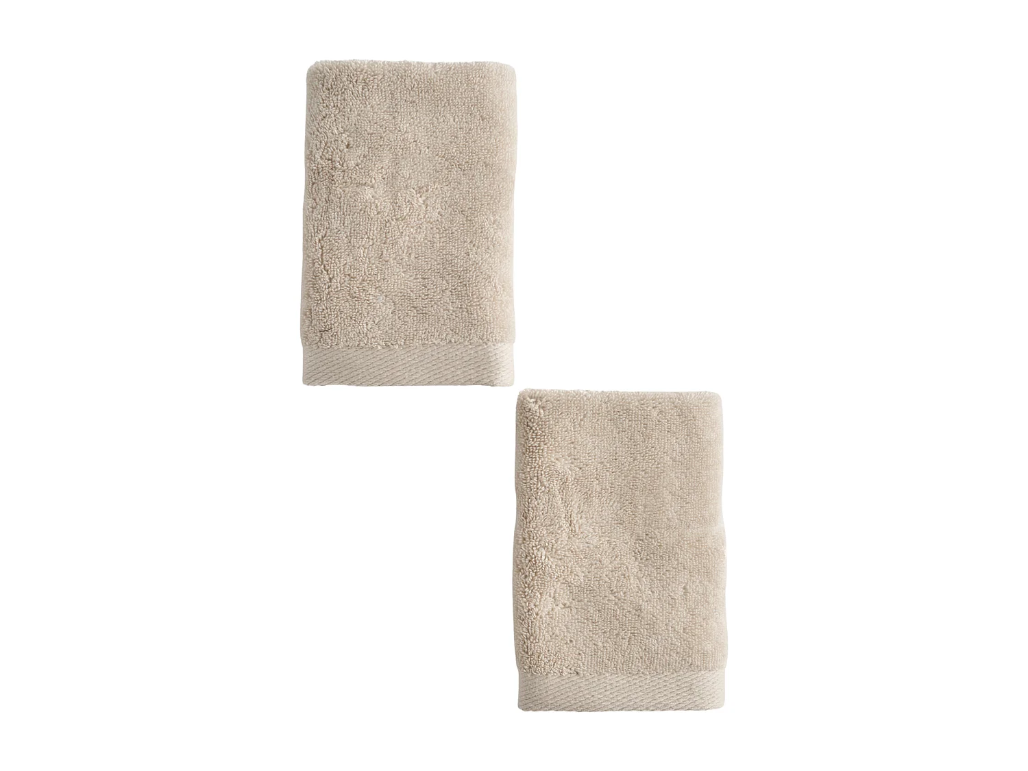 Ensemble de serviettes en coton égyptien Spa beige clair 30 x 30