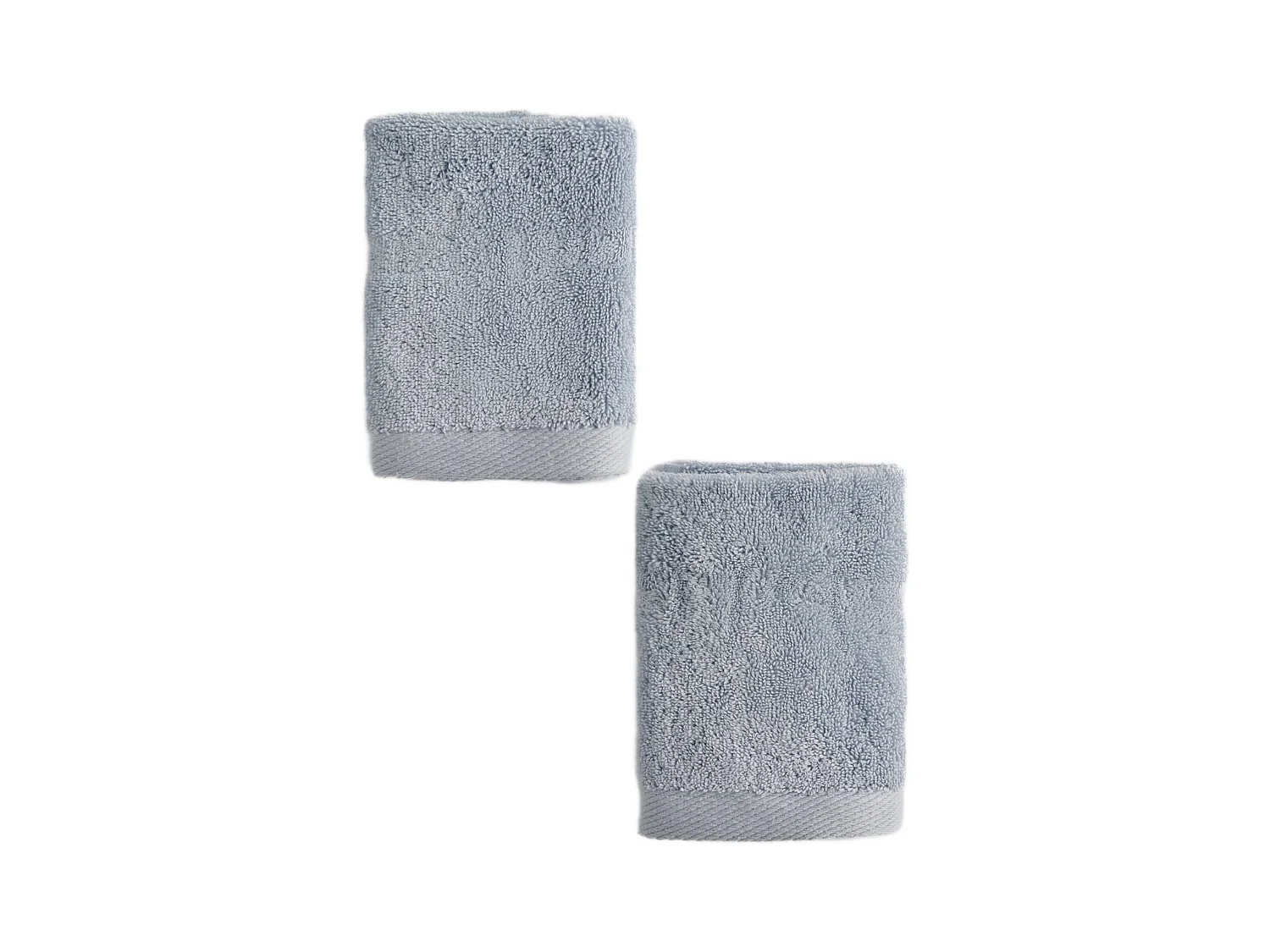Ensemble de serviettes en coton égyptien Spa bleu clair 30x30