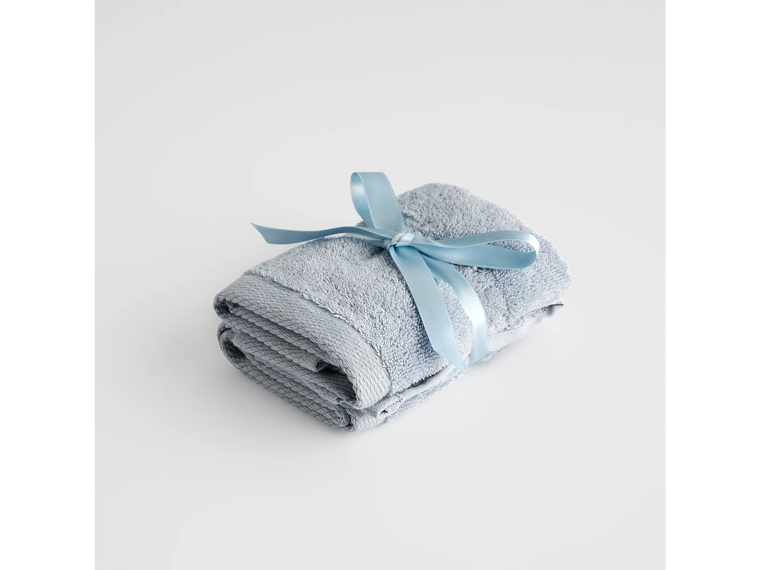 Ensemble de serviettes en coton égyptien Spa bleu clair 30x30