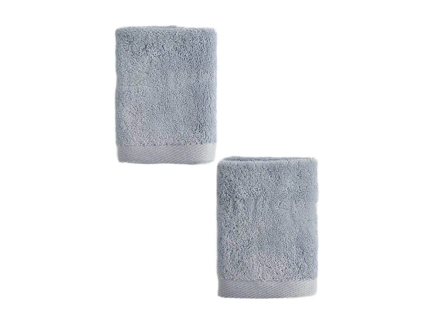 Ensemble de serviettes en coton égyptien Spa bleu clair 30x30