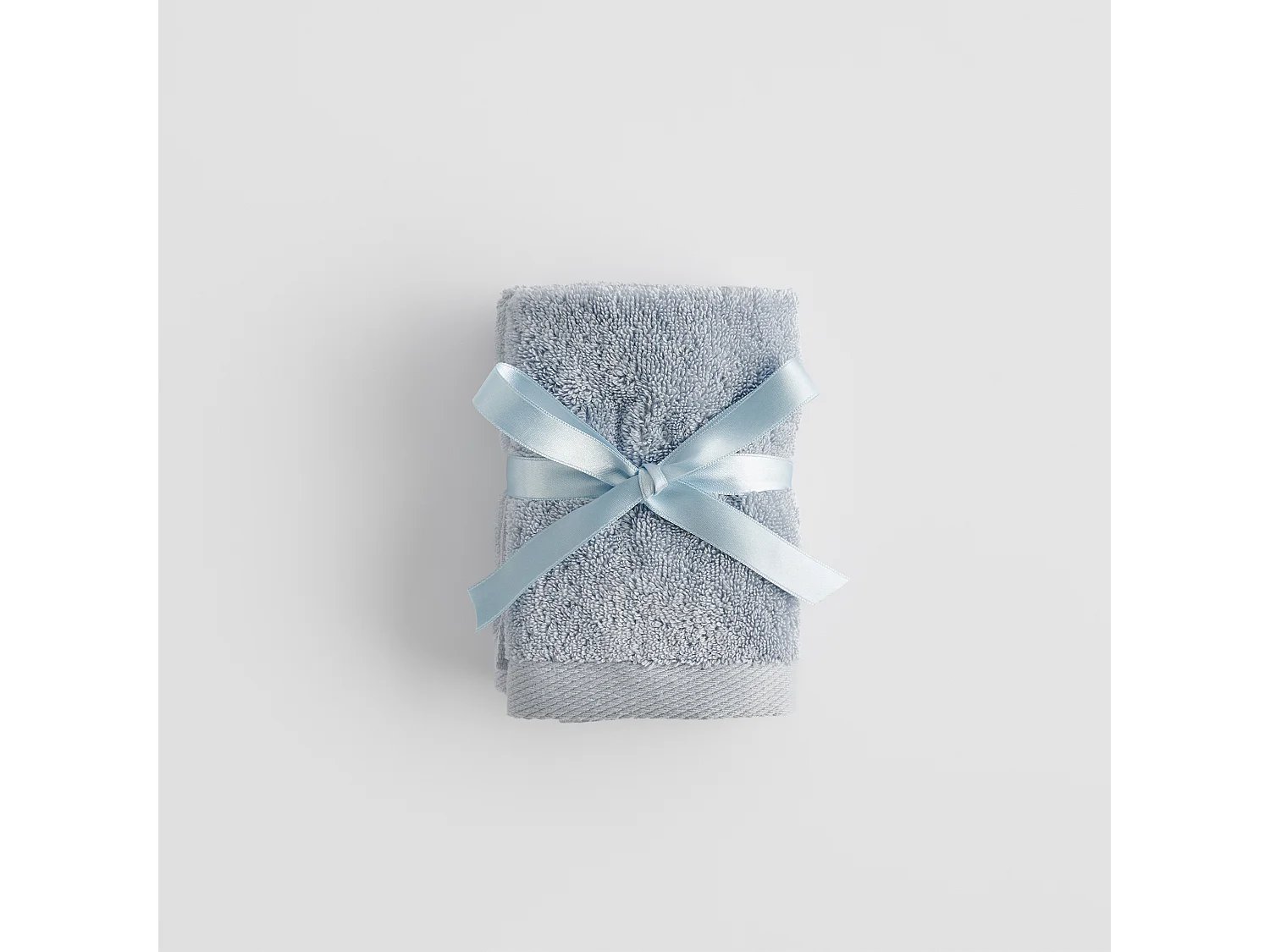Ensemble de serviettes en coton égyptien Spa bleu clair 30x30
