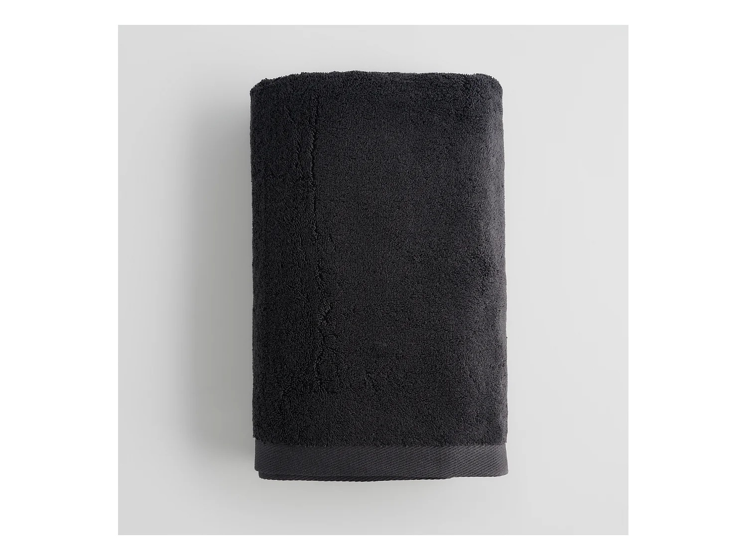 Serviette en coton égyptien Spa gris foncé 100 x 150