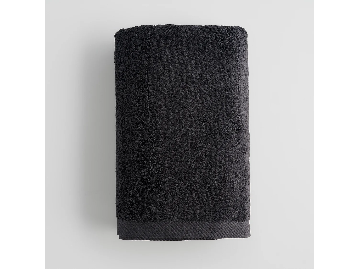 Serviette en coton égyptien Spa gris foncé 100 x 150