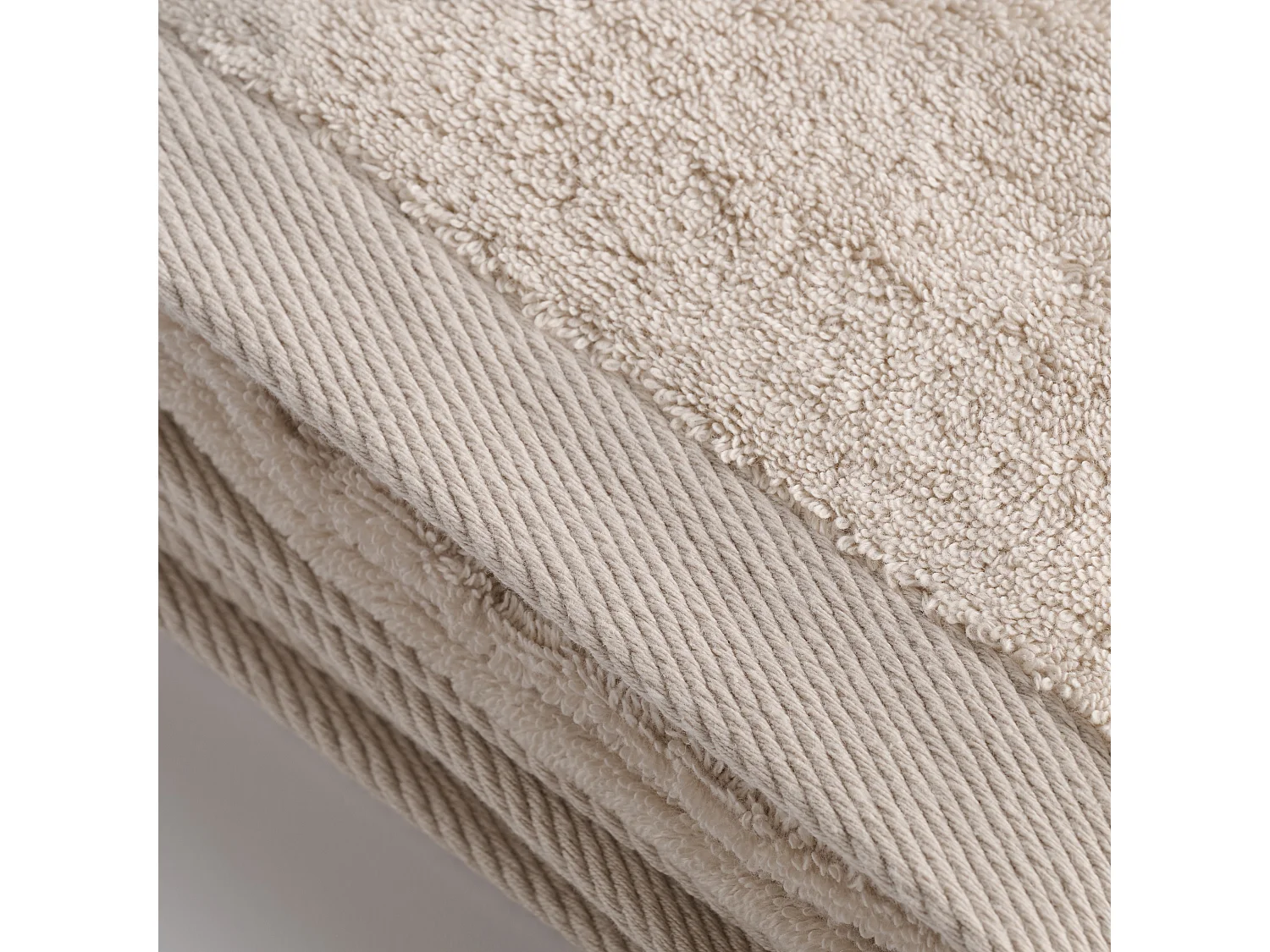 Serviette en coton égyptien Spa beige clair 100 x 150