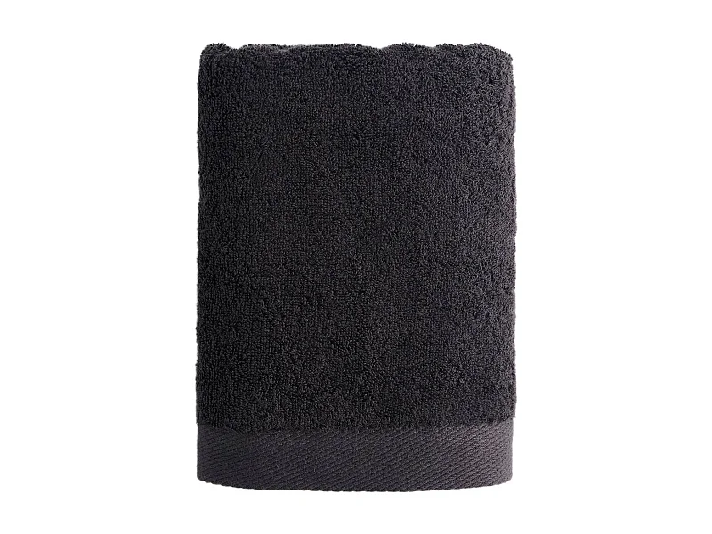 Serviette en coton égyptien Spa gris foncé 50 x 90