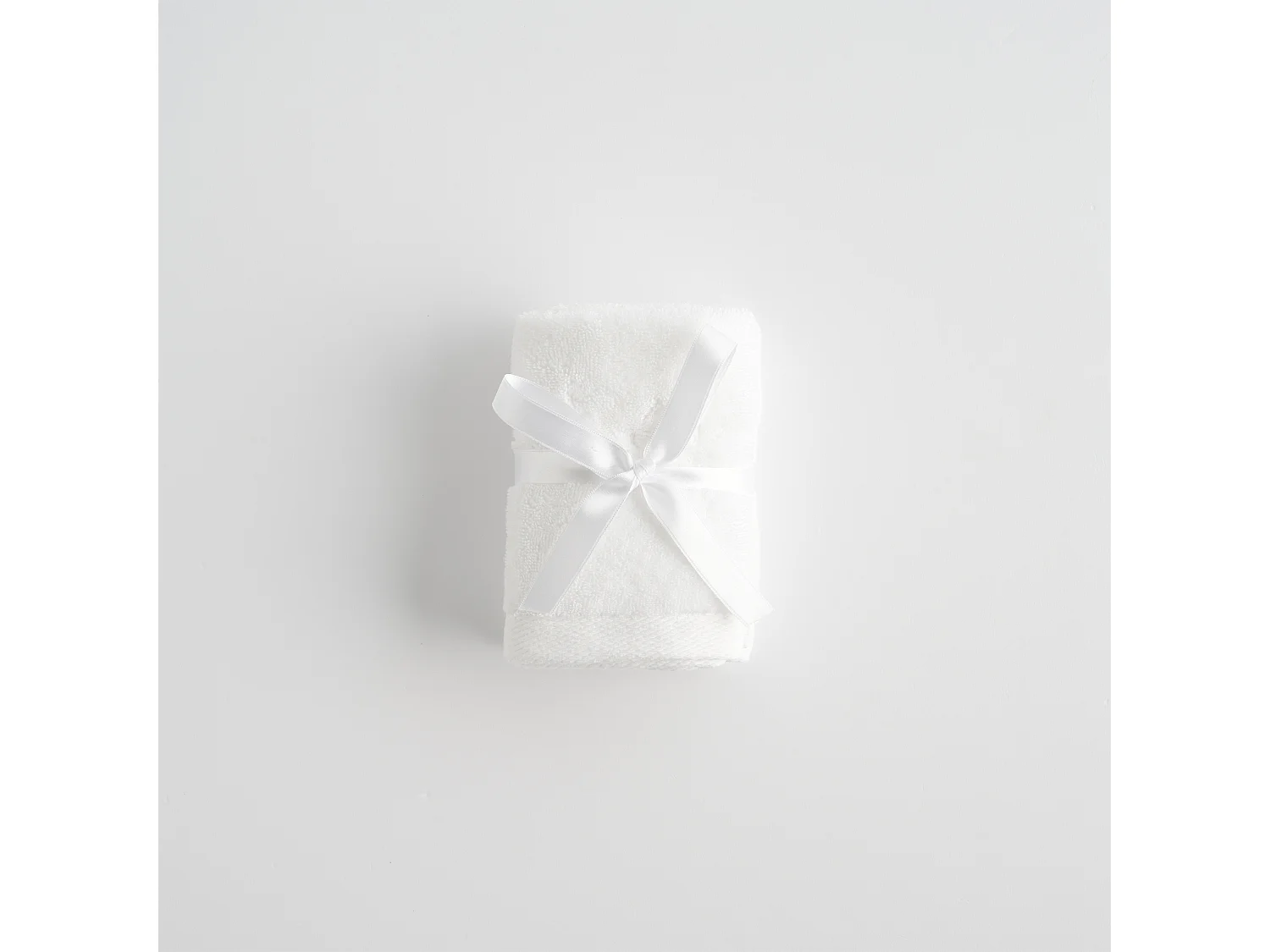 Ensemble de serviettes en coton égyptien Spa 30x30 cm Blanc Moyen