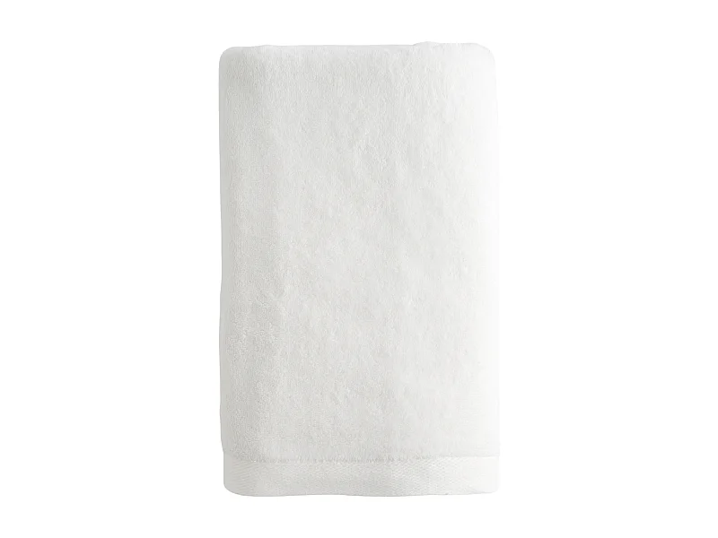 Serviette en coton égyptien Spa blanc moyen 100 x 150