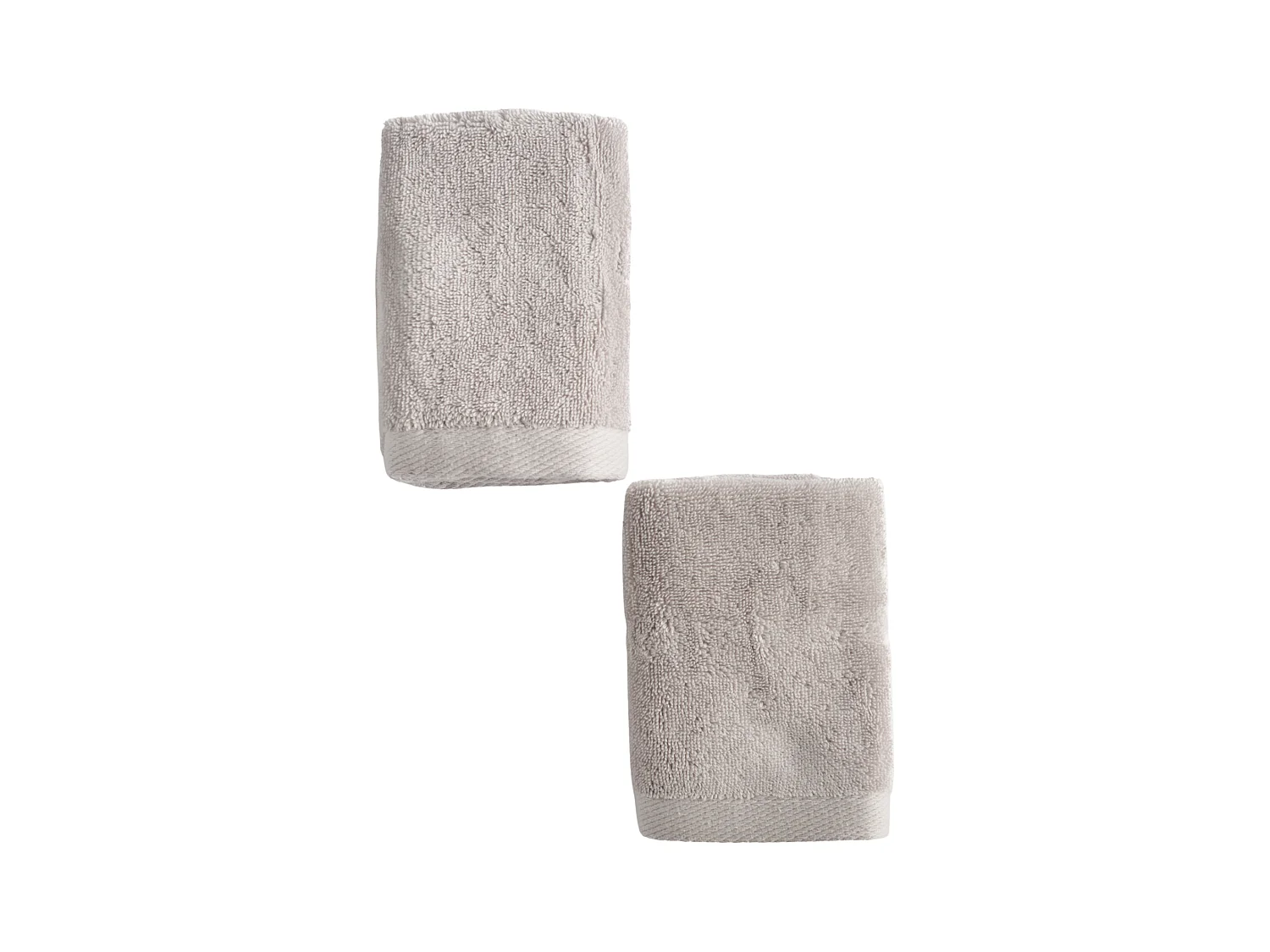 Ensemble de serviettes en coton égyptien Spa gris clair 30 x 30