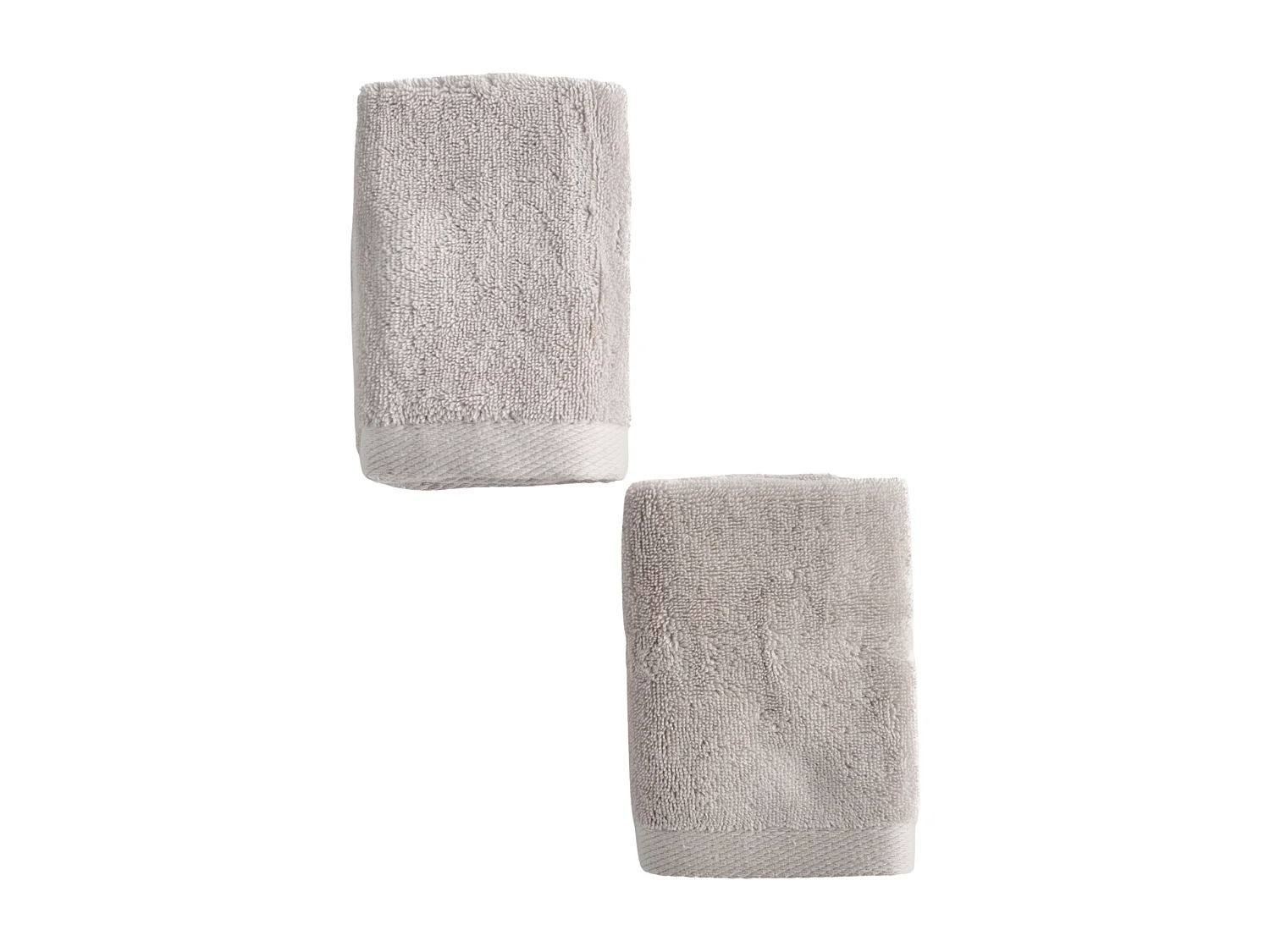 Ensemble de serviettes en coton égyptien Spa gris clair 30 x 30