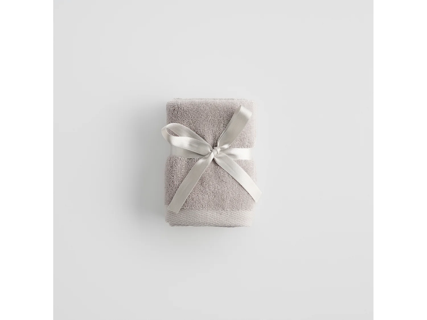 Ensemble de serviettes en coton égyptien Spa gris clair 30 x 30