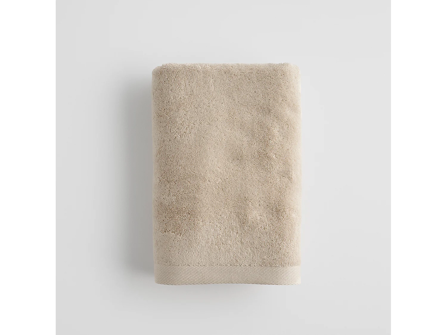 Serviette en coton égyptien Spa beige clair 70 x 130