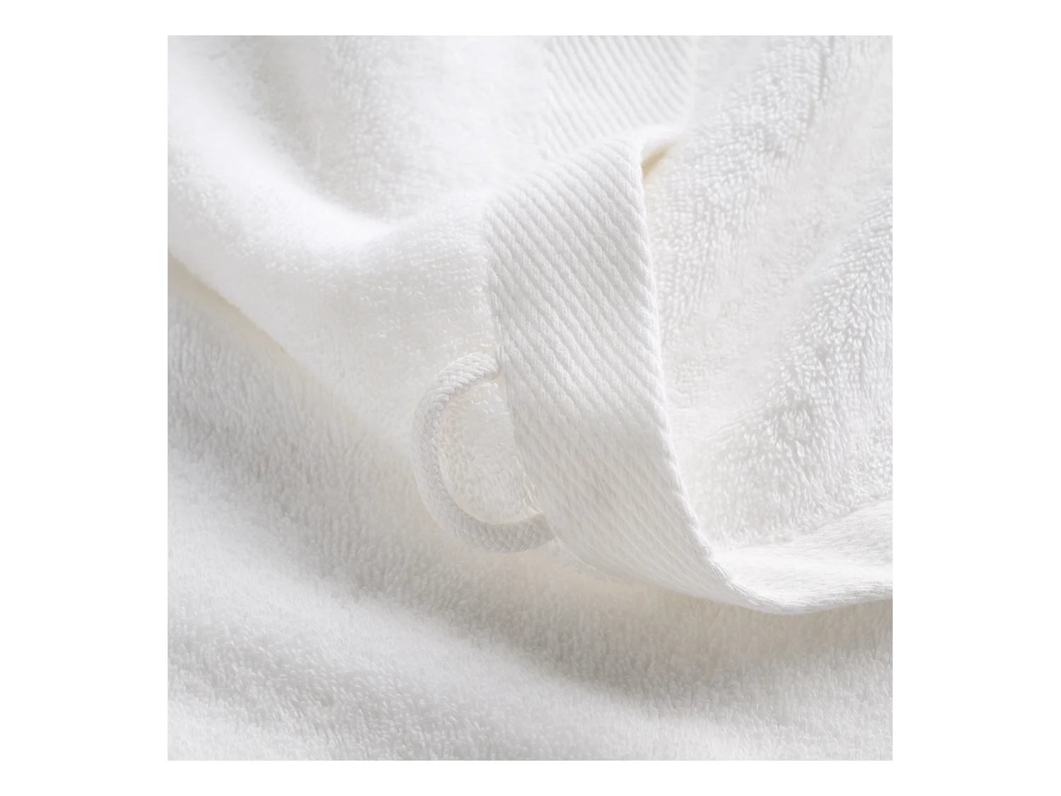 Serviette en coton égyptien Spa 50x90 Blanc Moyen