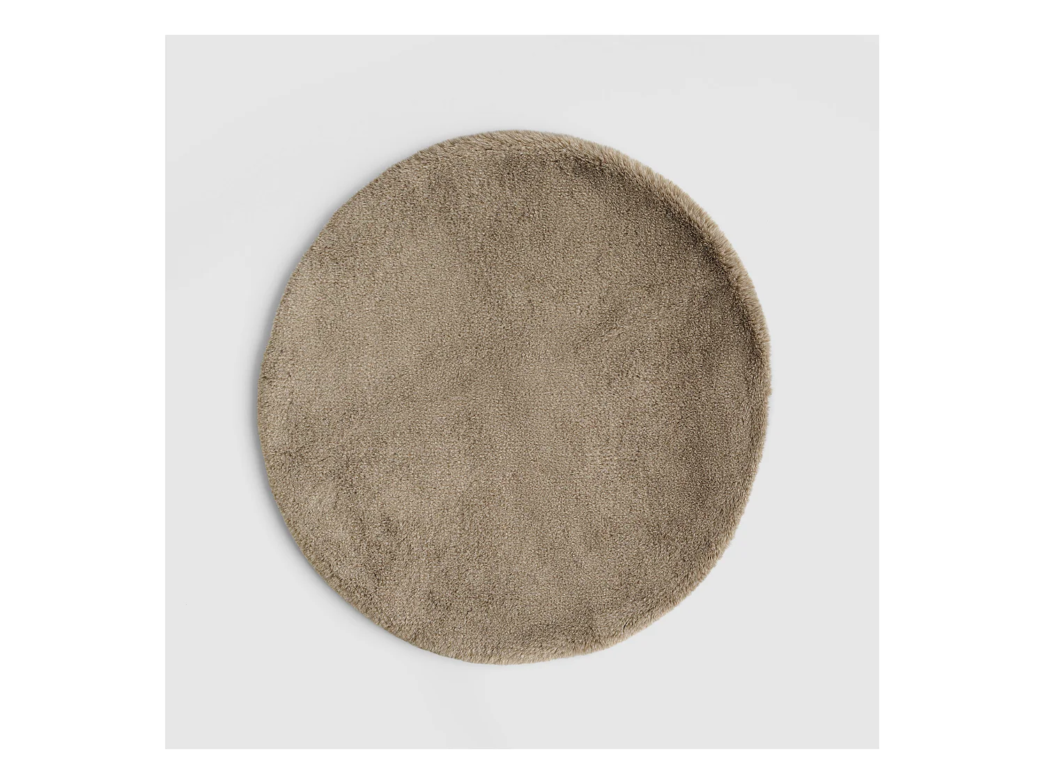 Teppich Trico mittelgrau 80x80 cm