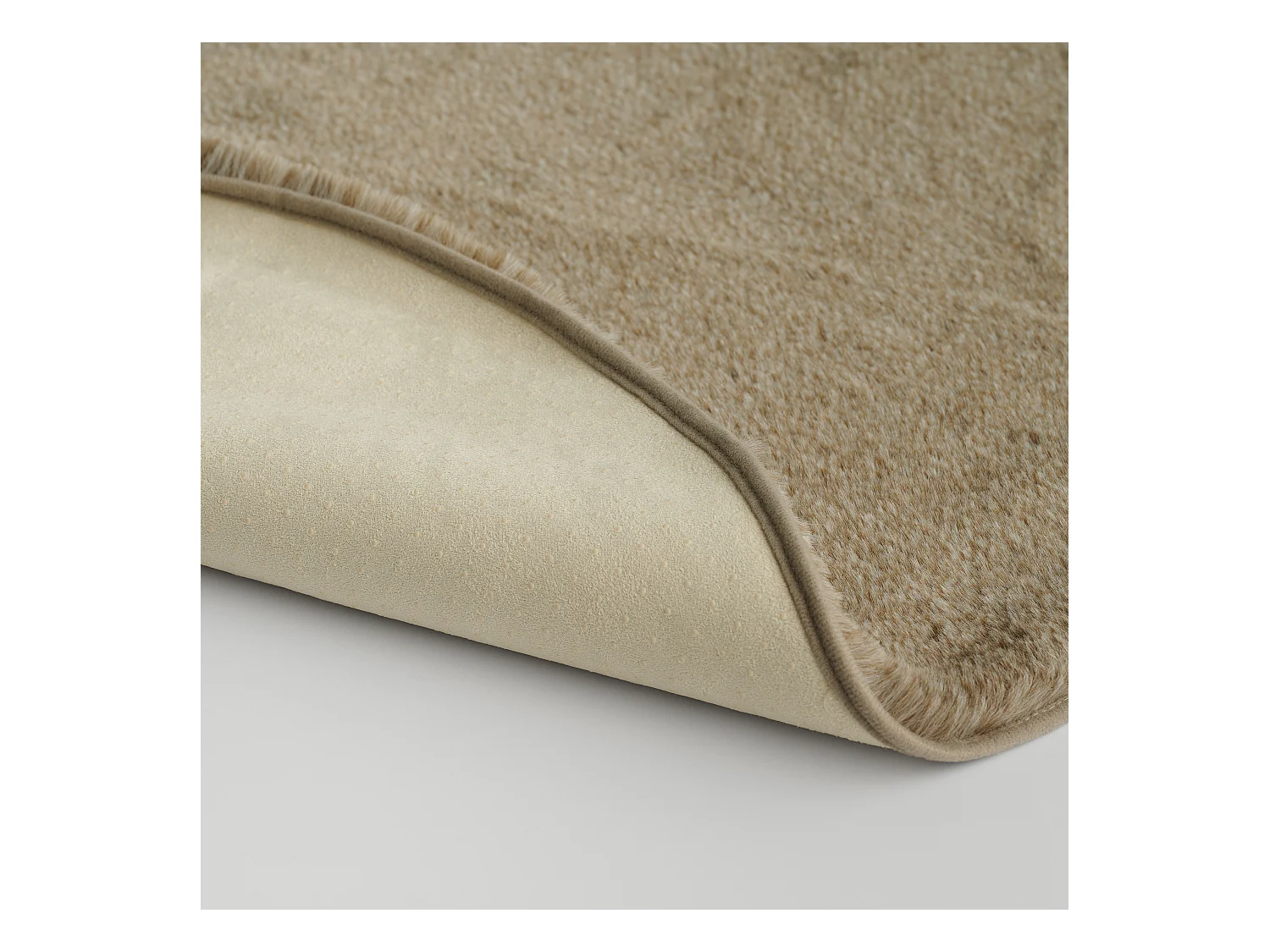 Teppich Trico mittelgrau 80x80 cm