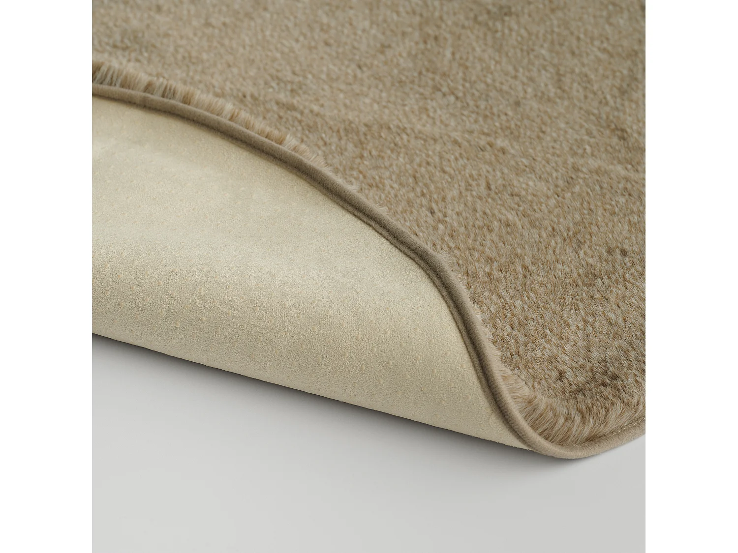 Teppich Trico mittelgrau 80x80 cm